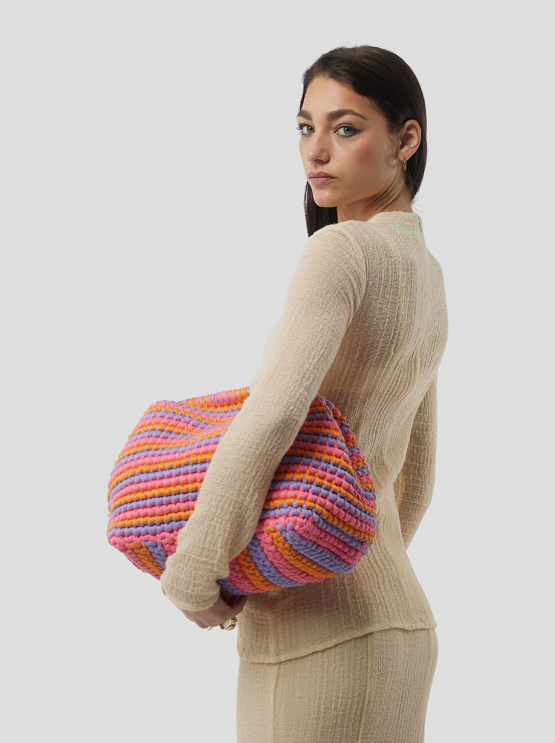 Cooper top in Sand salted voile