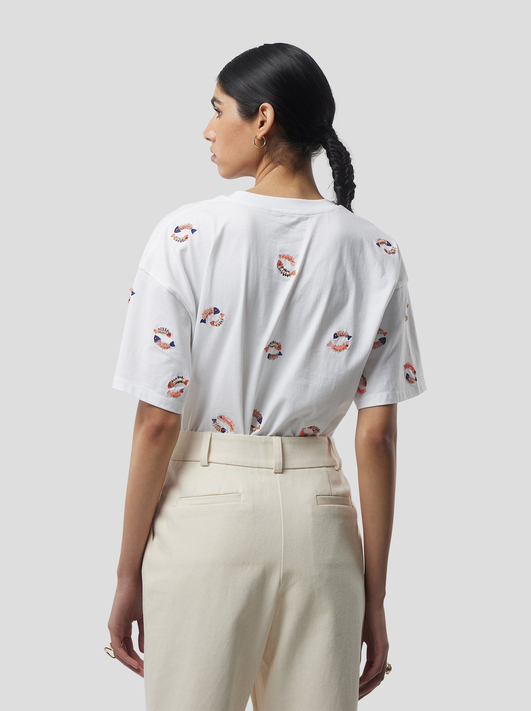 Fishbone Atlas T-shirt in white