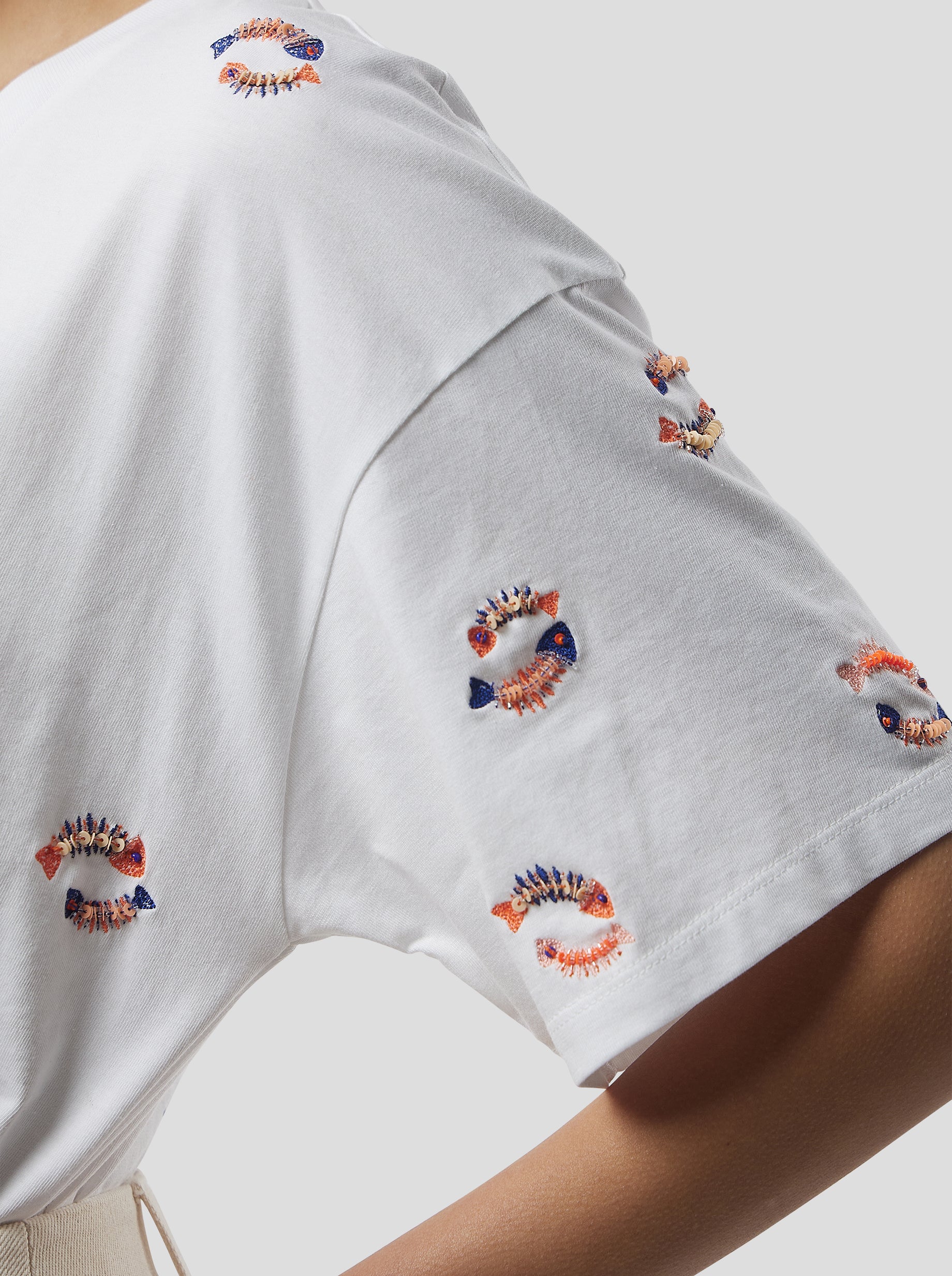 Fishbone Atlas T-shirt in white