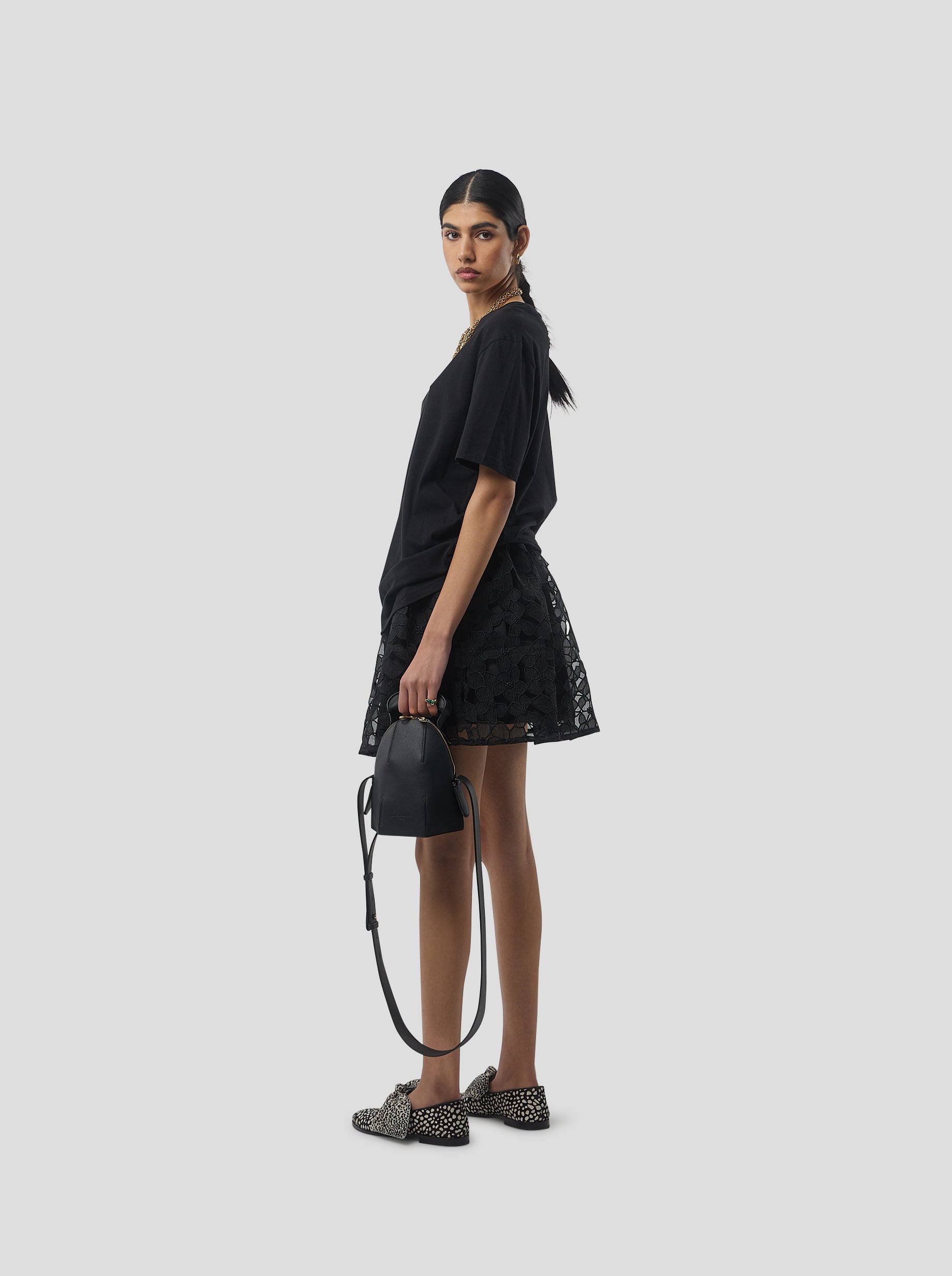 Orso Skirt in Laurier brulé lace