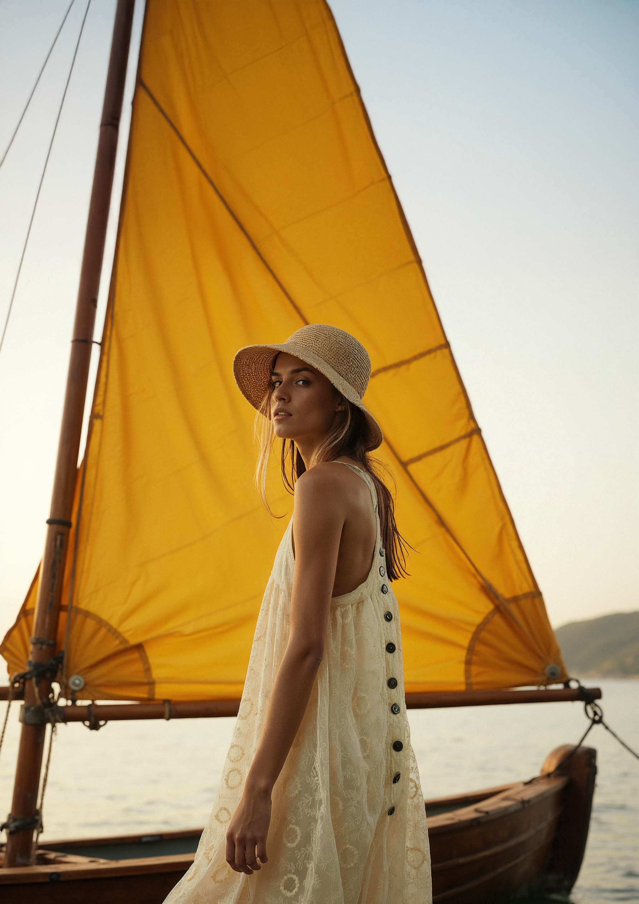 Robe stella en Dentelle Ecume