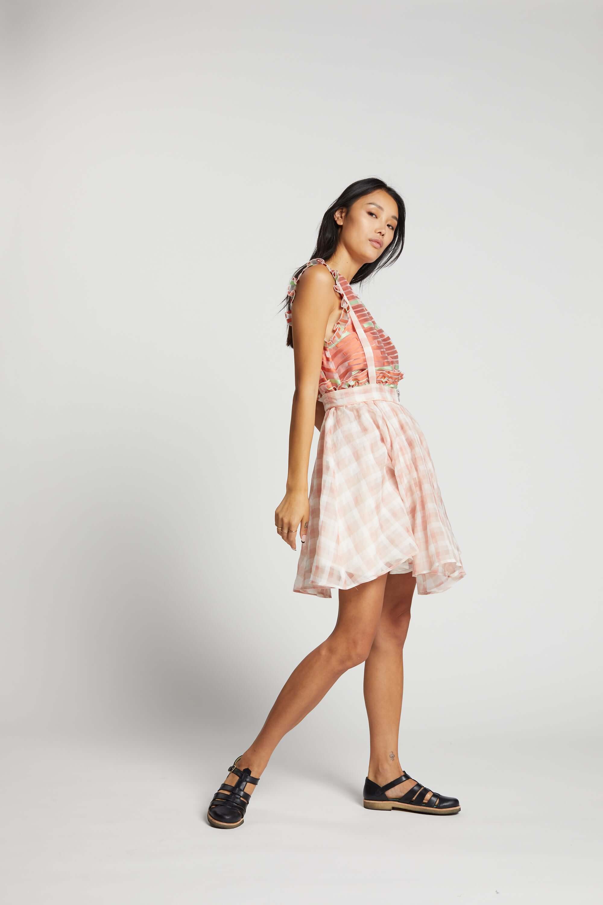 Decatur skirt in XXL Vichy