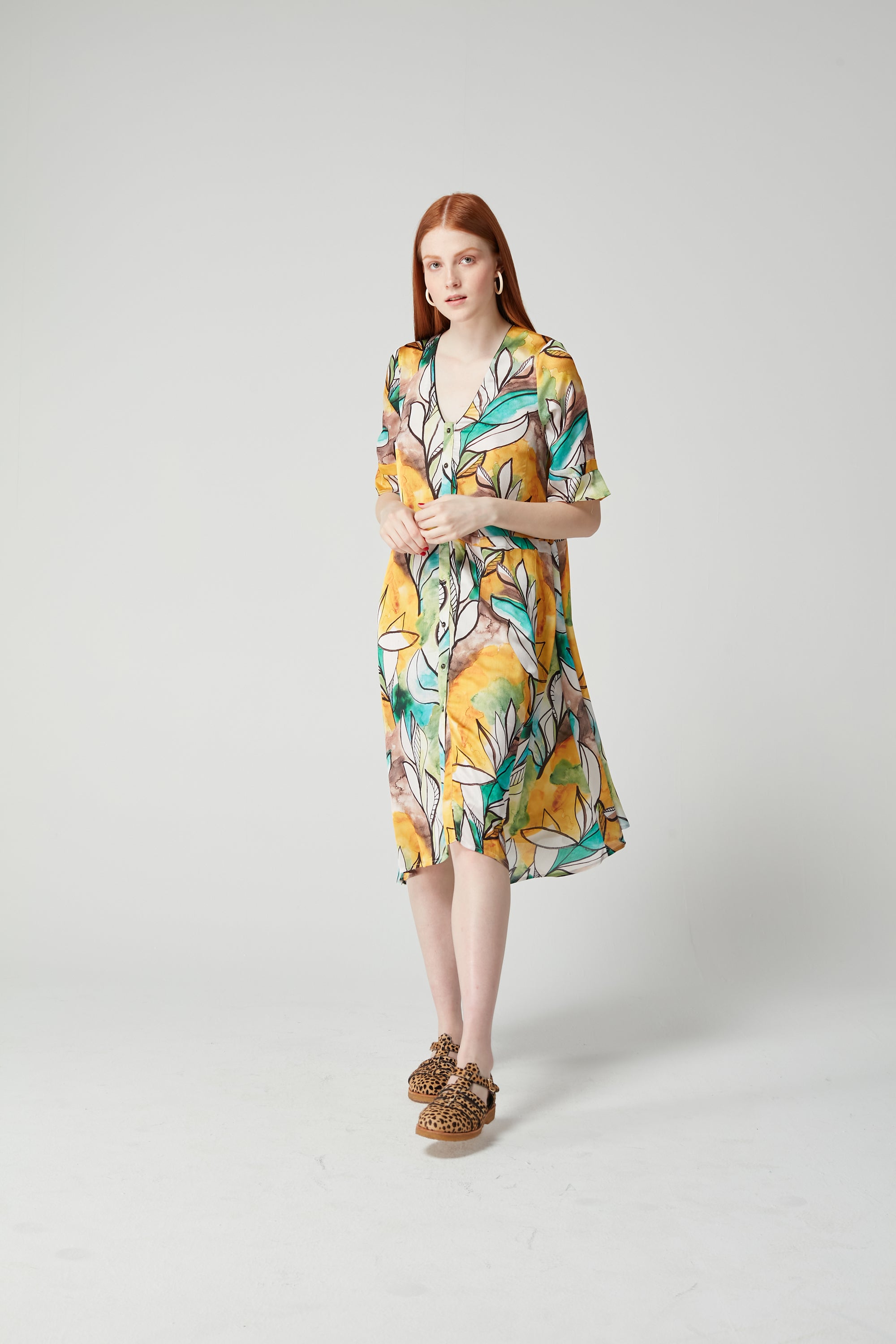 Java dress in Landscape print