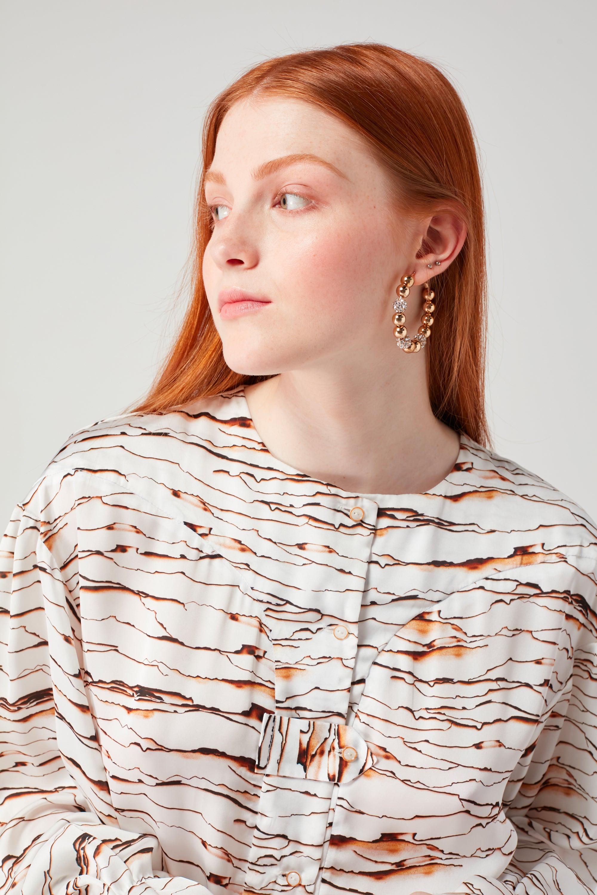 Chemise Trigalière en imprimé Parchemin