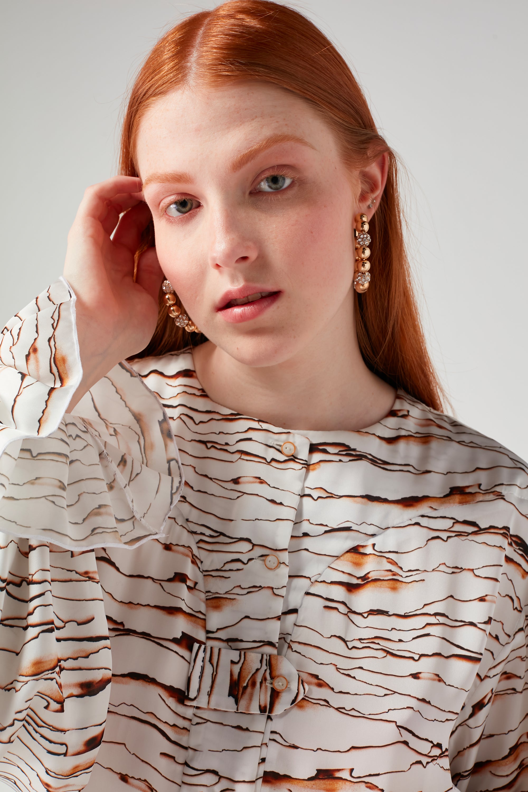 Chemise Trigalière en imprimé Parchemin