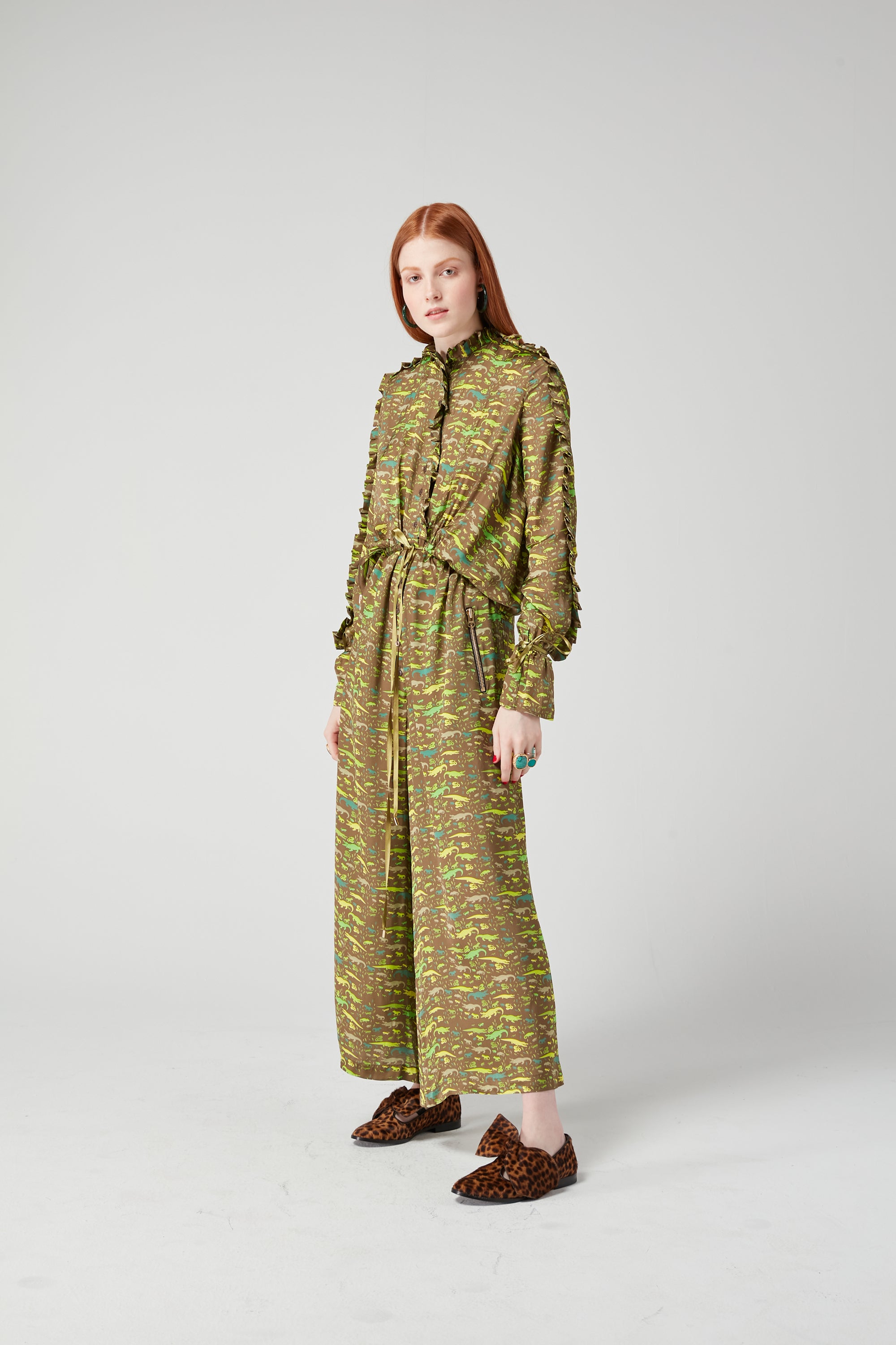 Gil jumpsuit in Eat Your Greens print