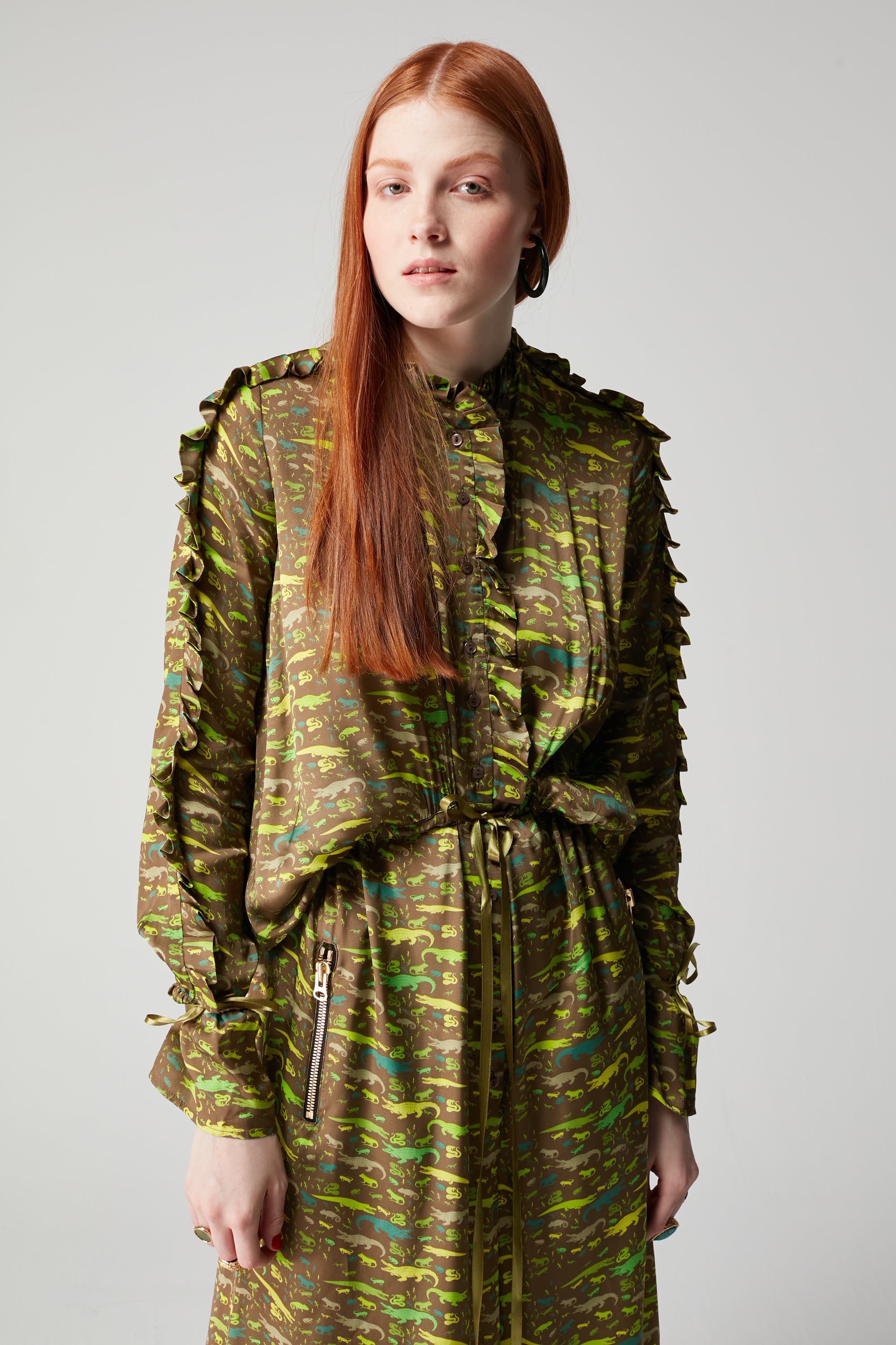 Gil jumpsuit in Eat Your Greens print