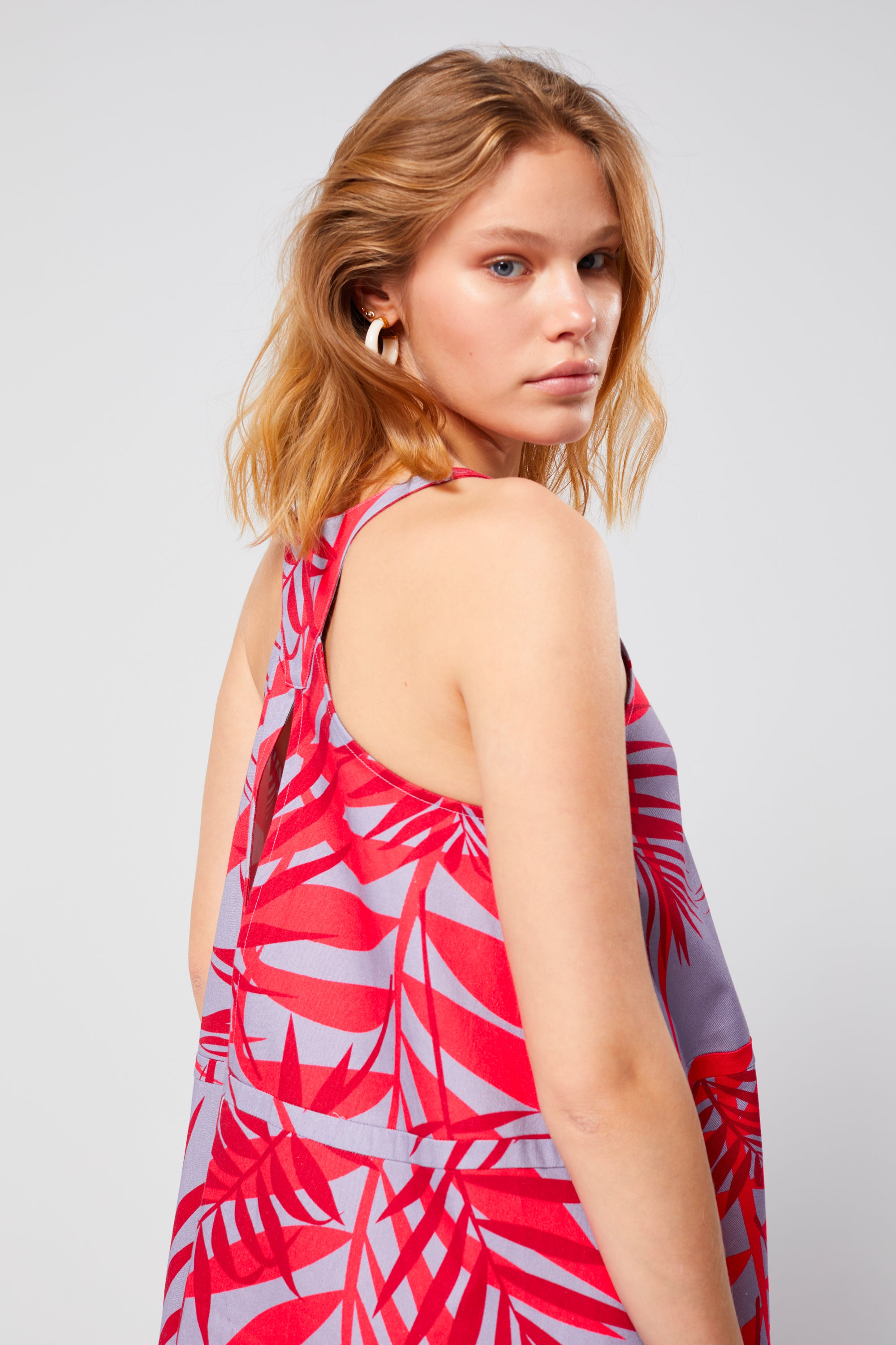 Java dress in Flamingo print