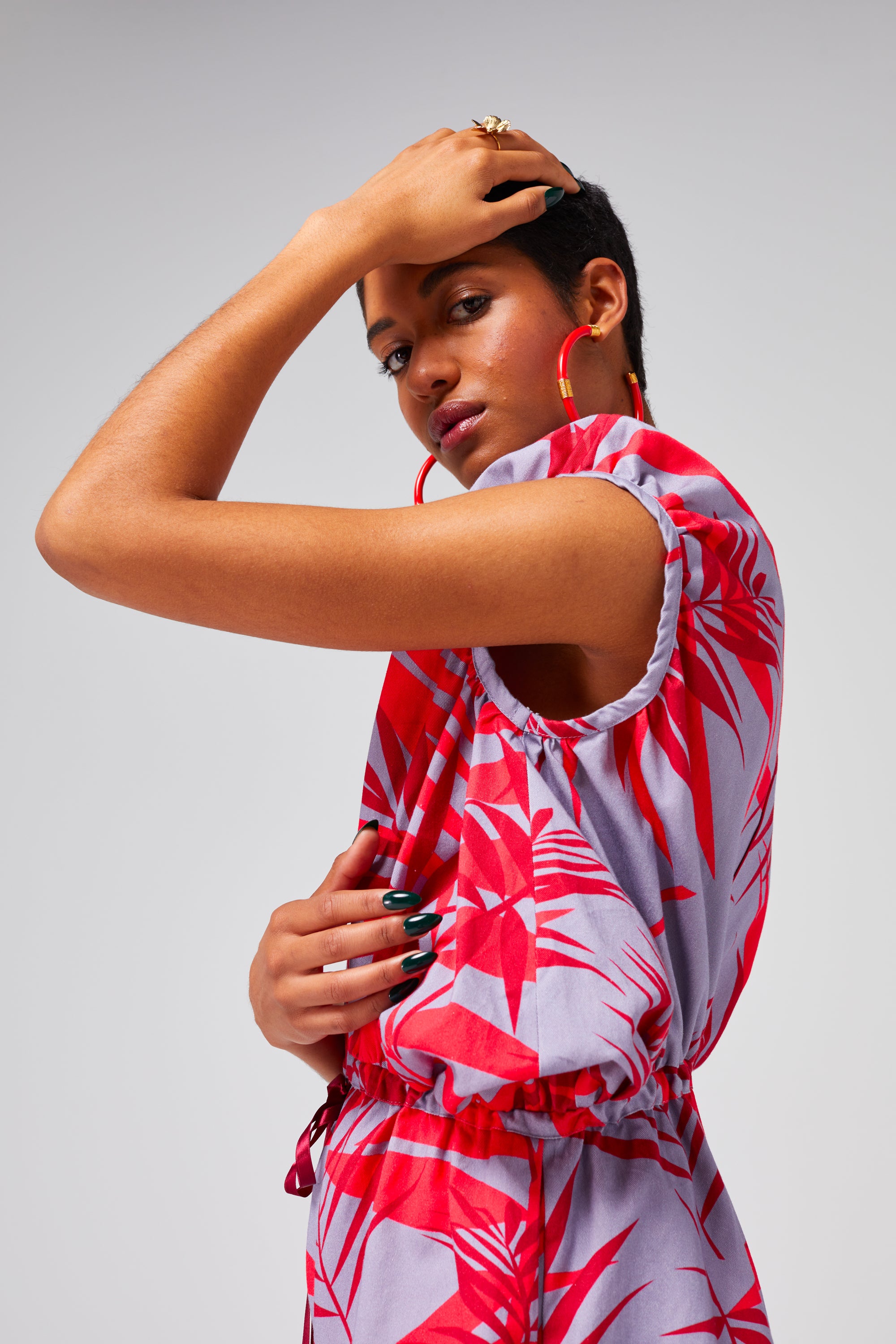 Goa jumpsuit in Flamingo print