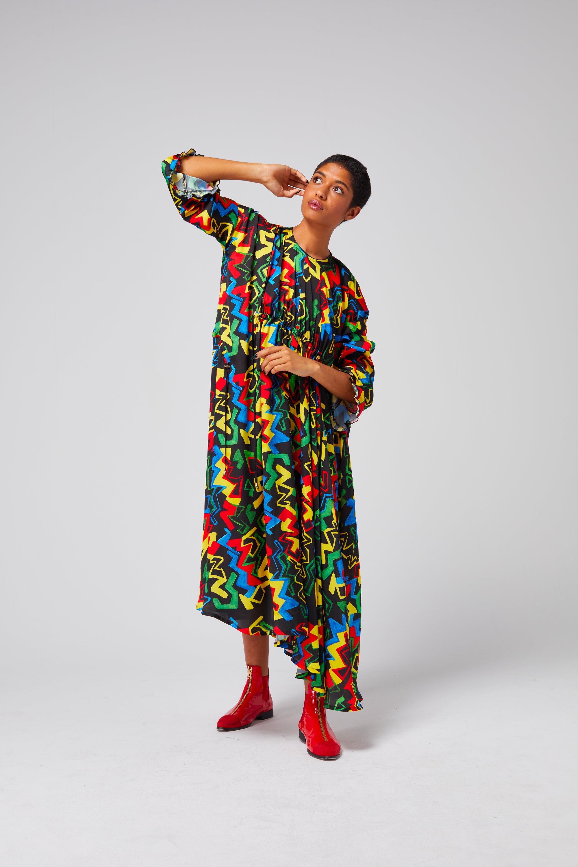 Scarlett dress in Electric print