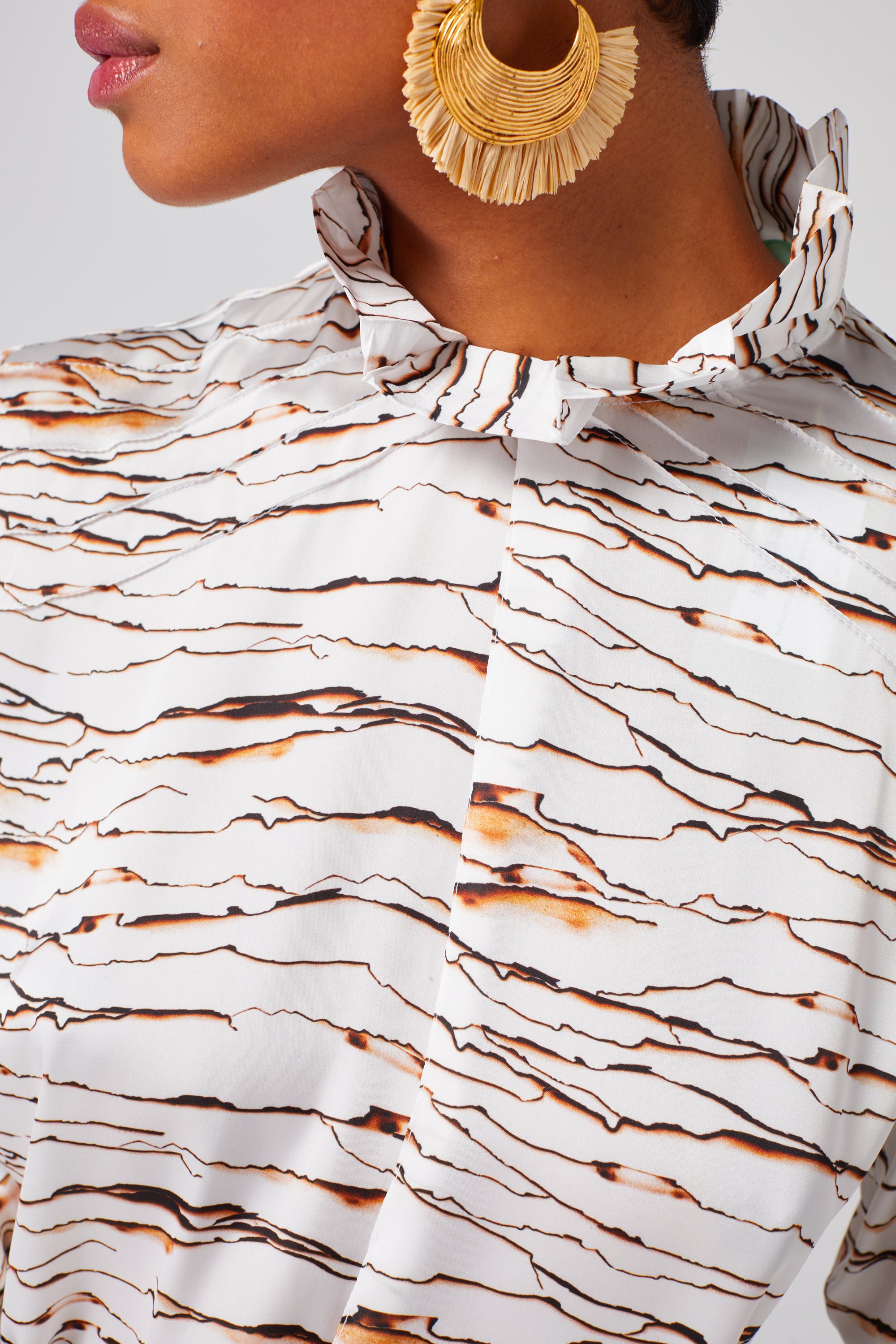 Chemise Muse en imprimé Parchemin