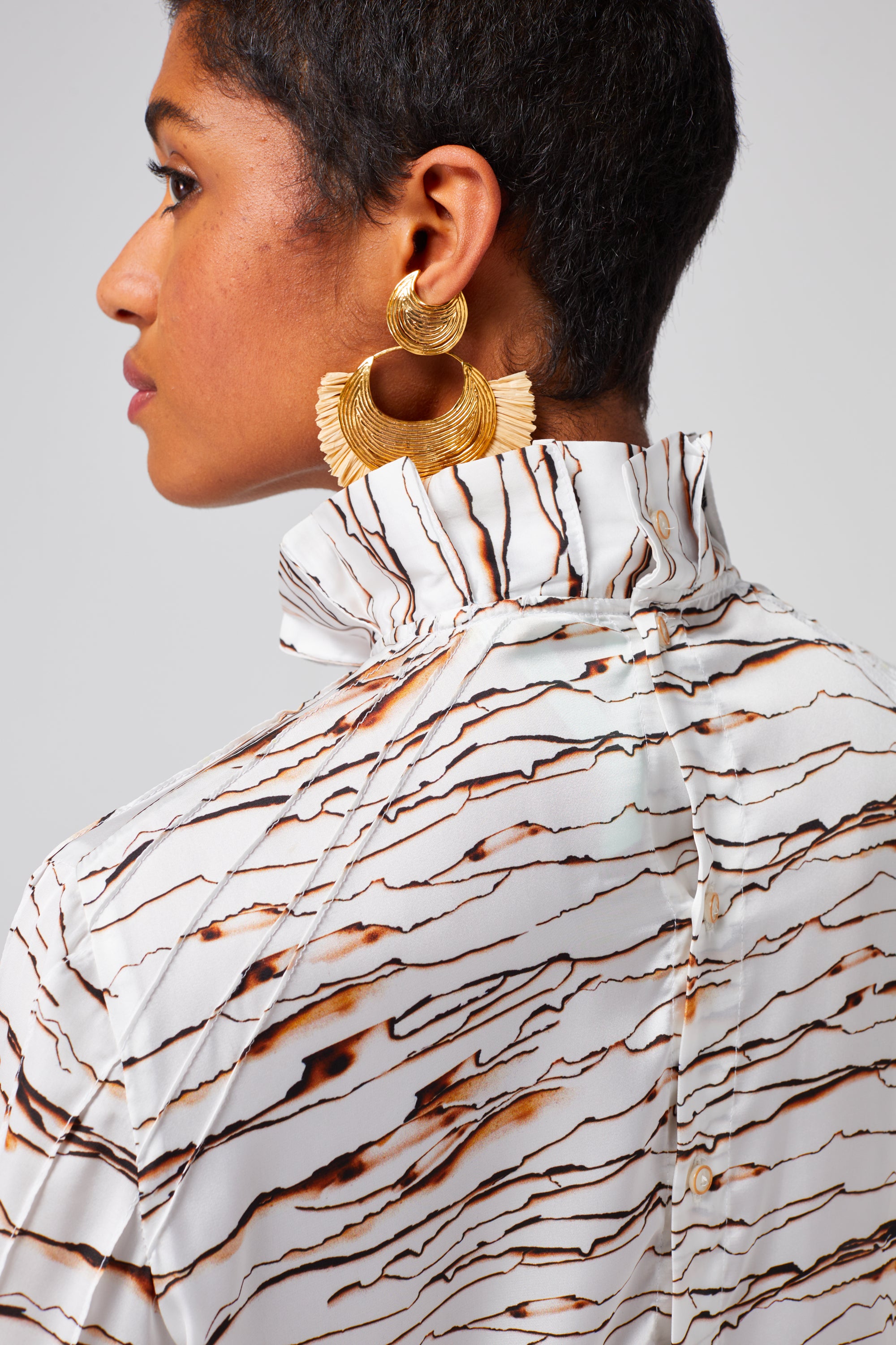 Chemise Muse en imprimé Parchemin