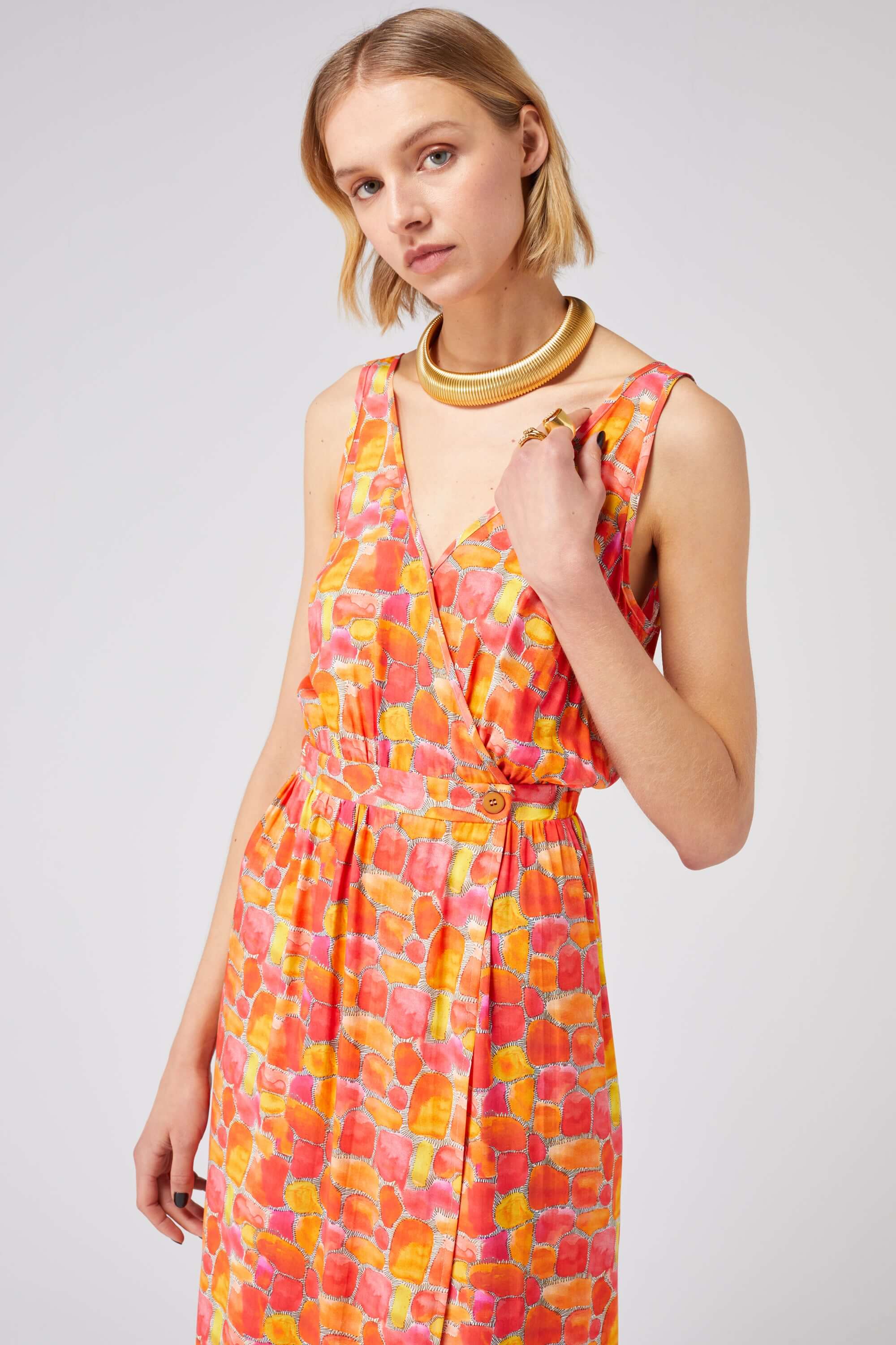 Austria dress in Sun Kiss print | Heimstone