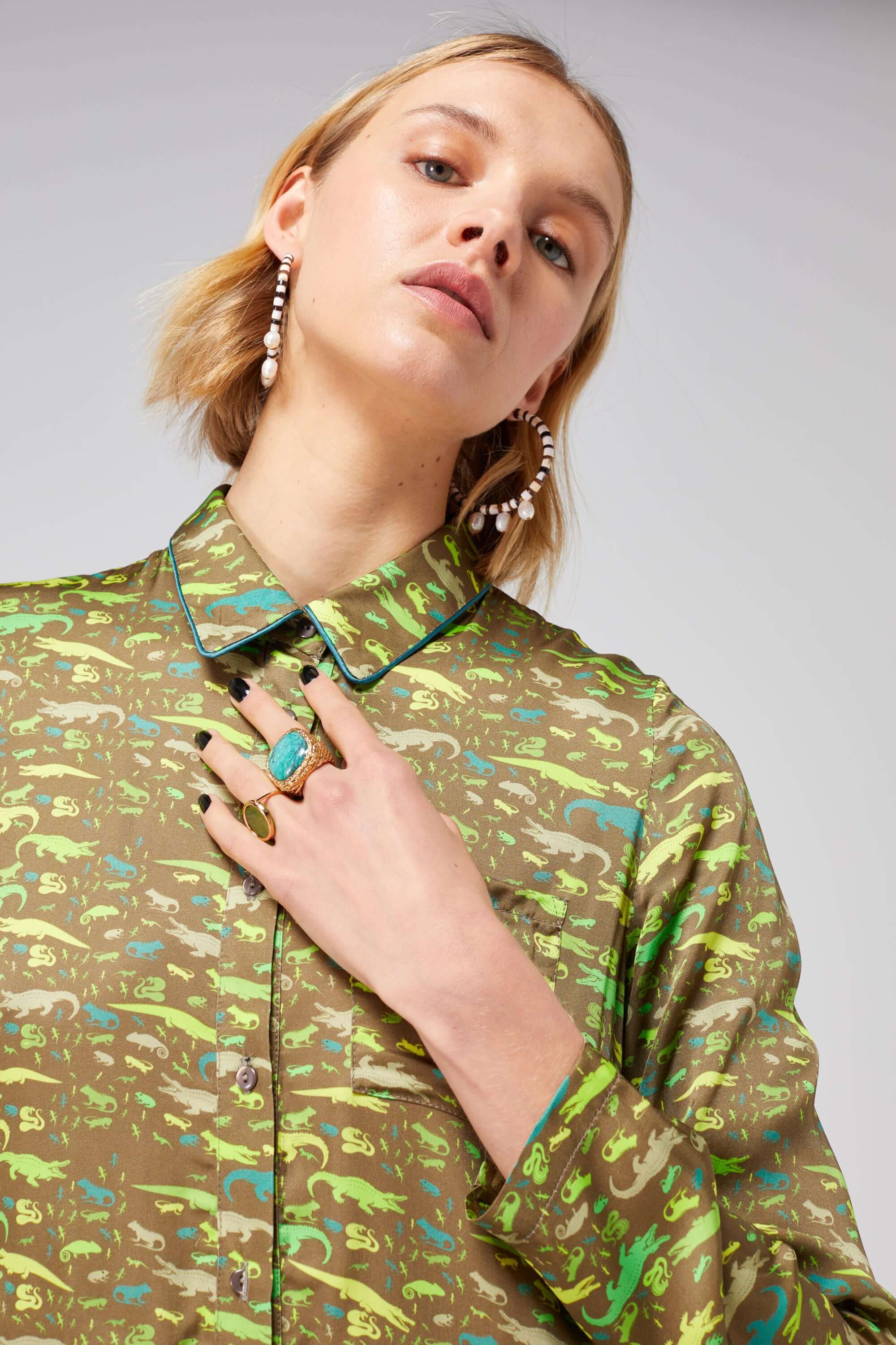 Robe Edison en imprimé Eat Your Greens