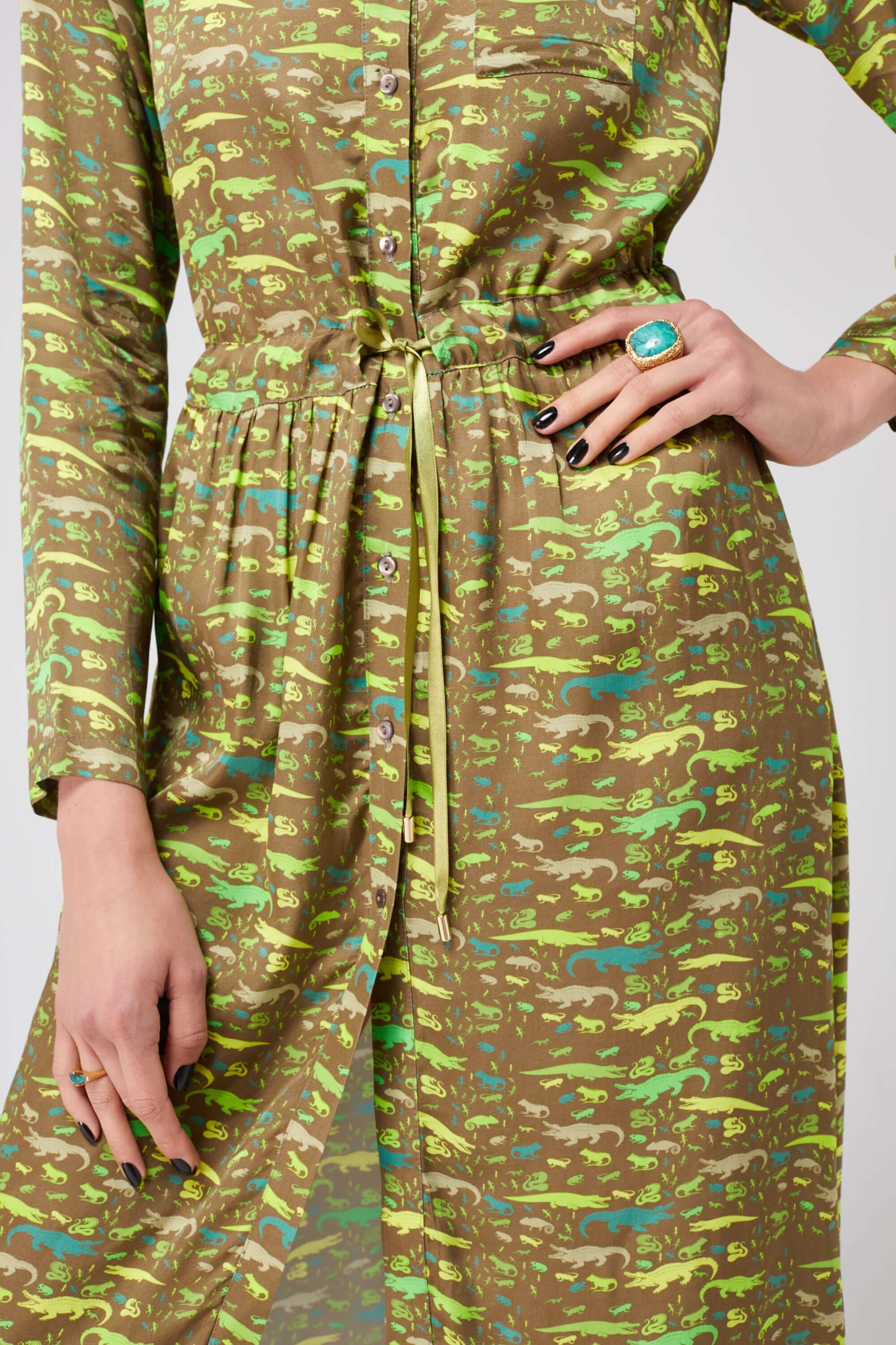 Robe Edison en imprimé Eat Your Greens