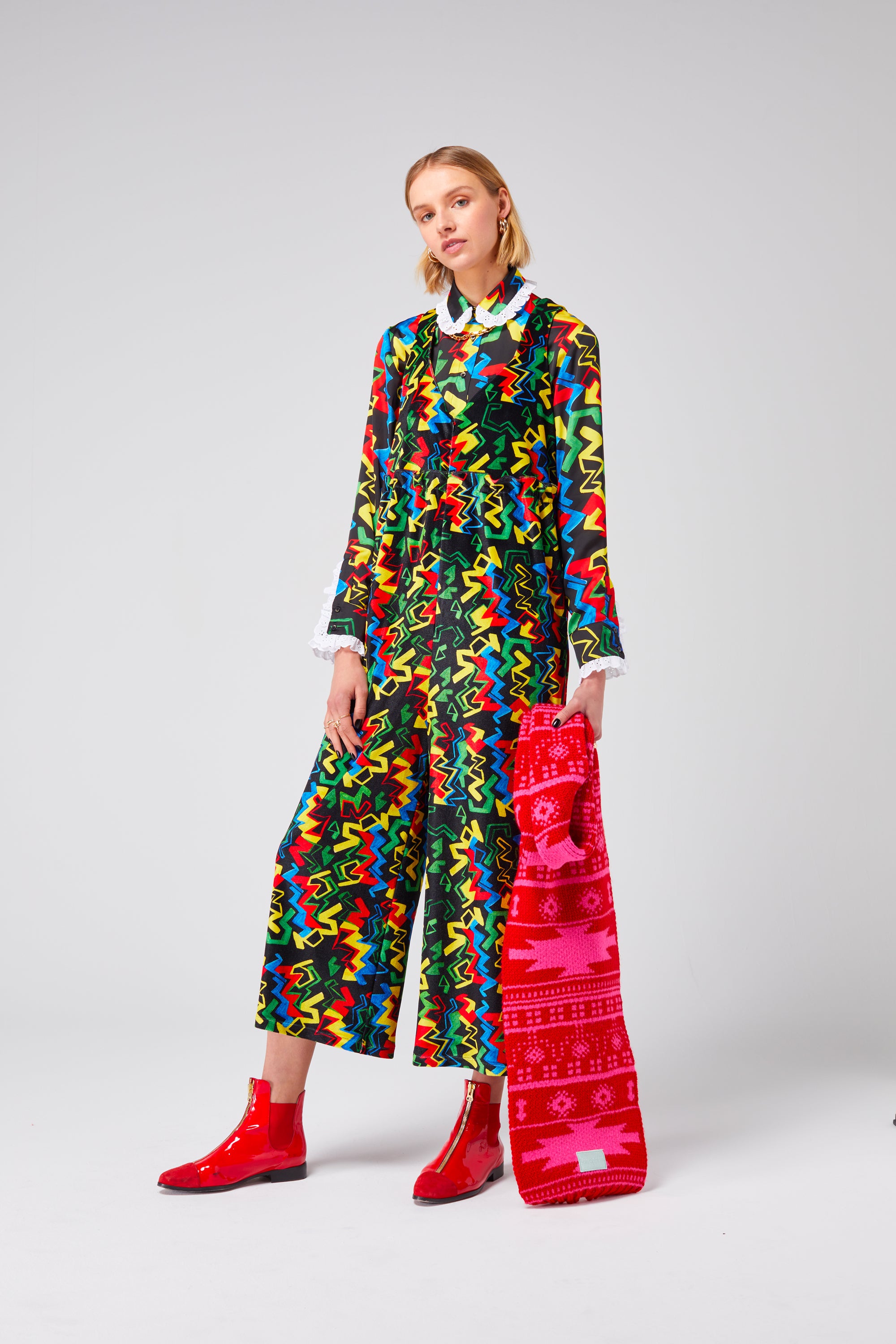 Ralph scarf in Raspberry knit