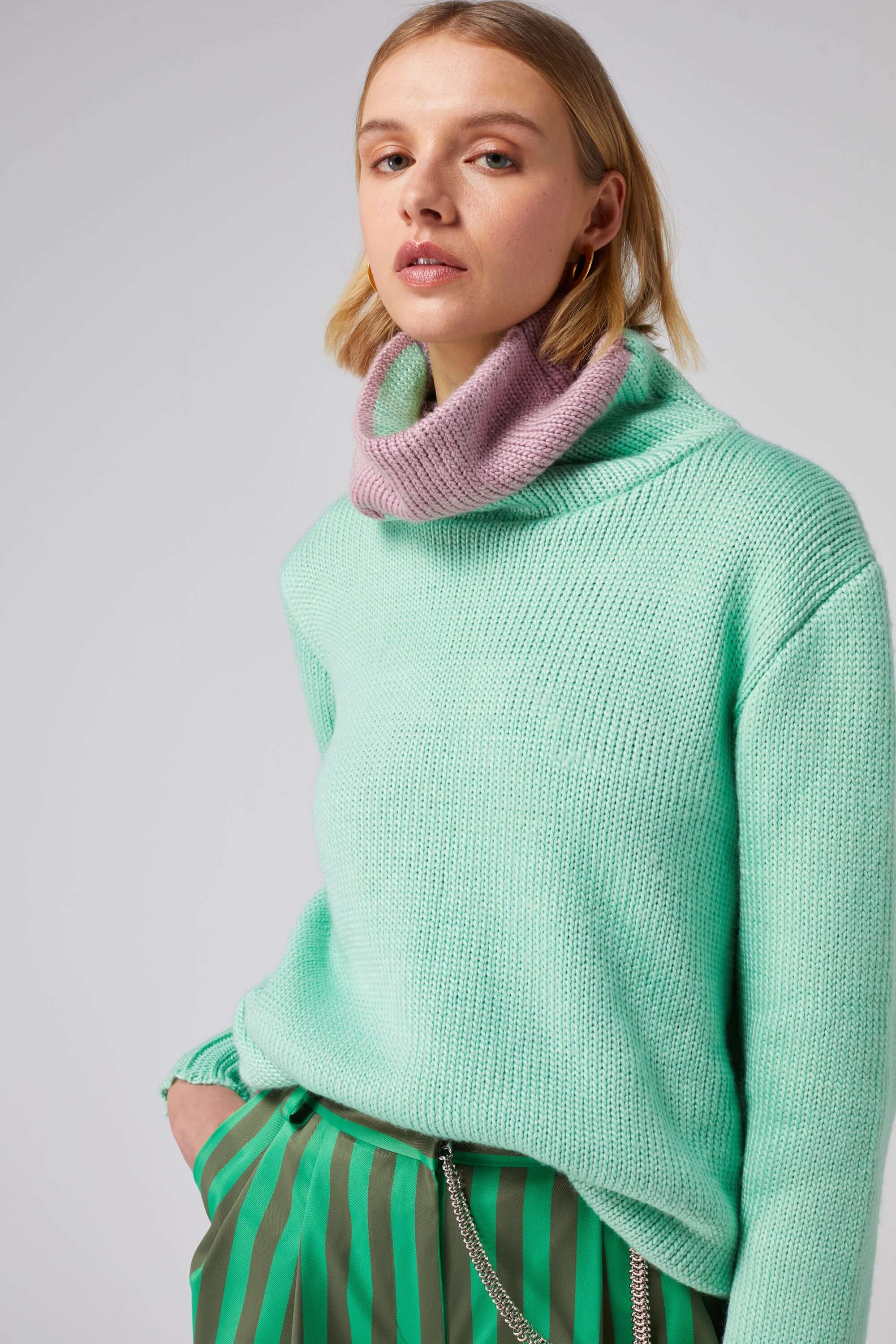 Bobbi sweater in Lake knit | Heimstone
