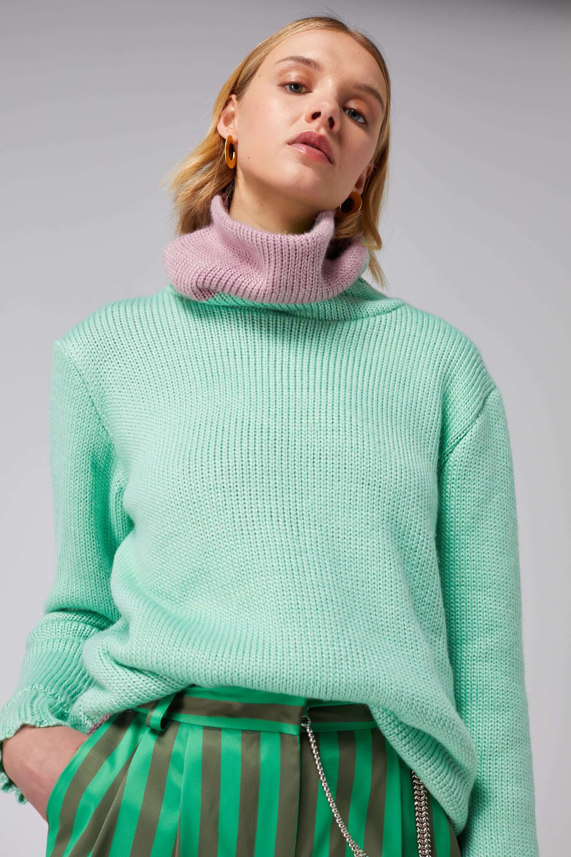 Bobbi sweater in Lake knit | Heimstone