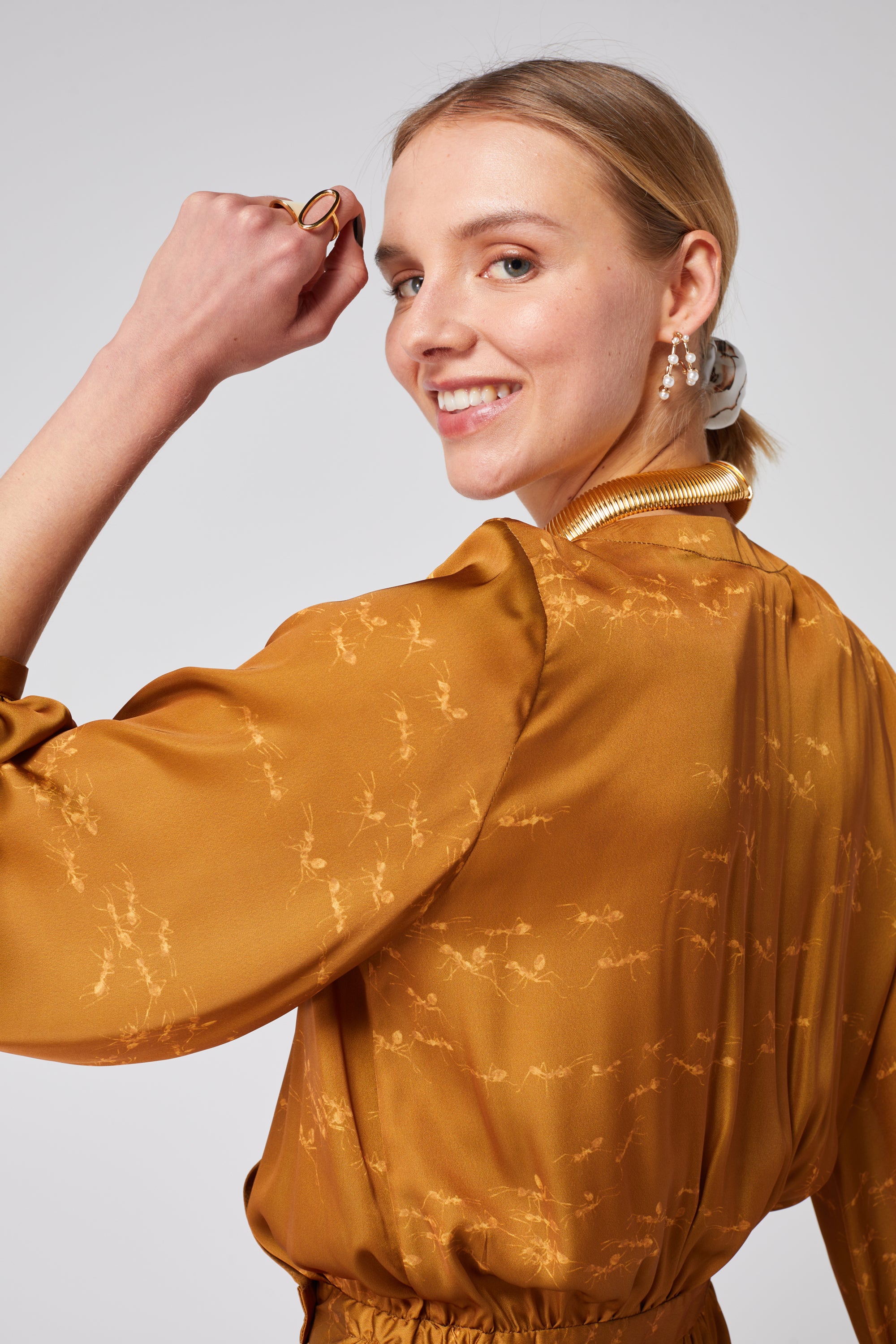 Kelly dress in Ants print