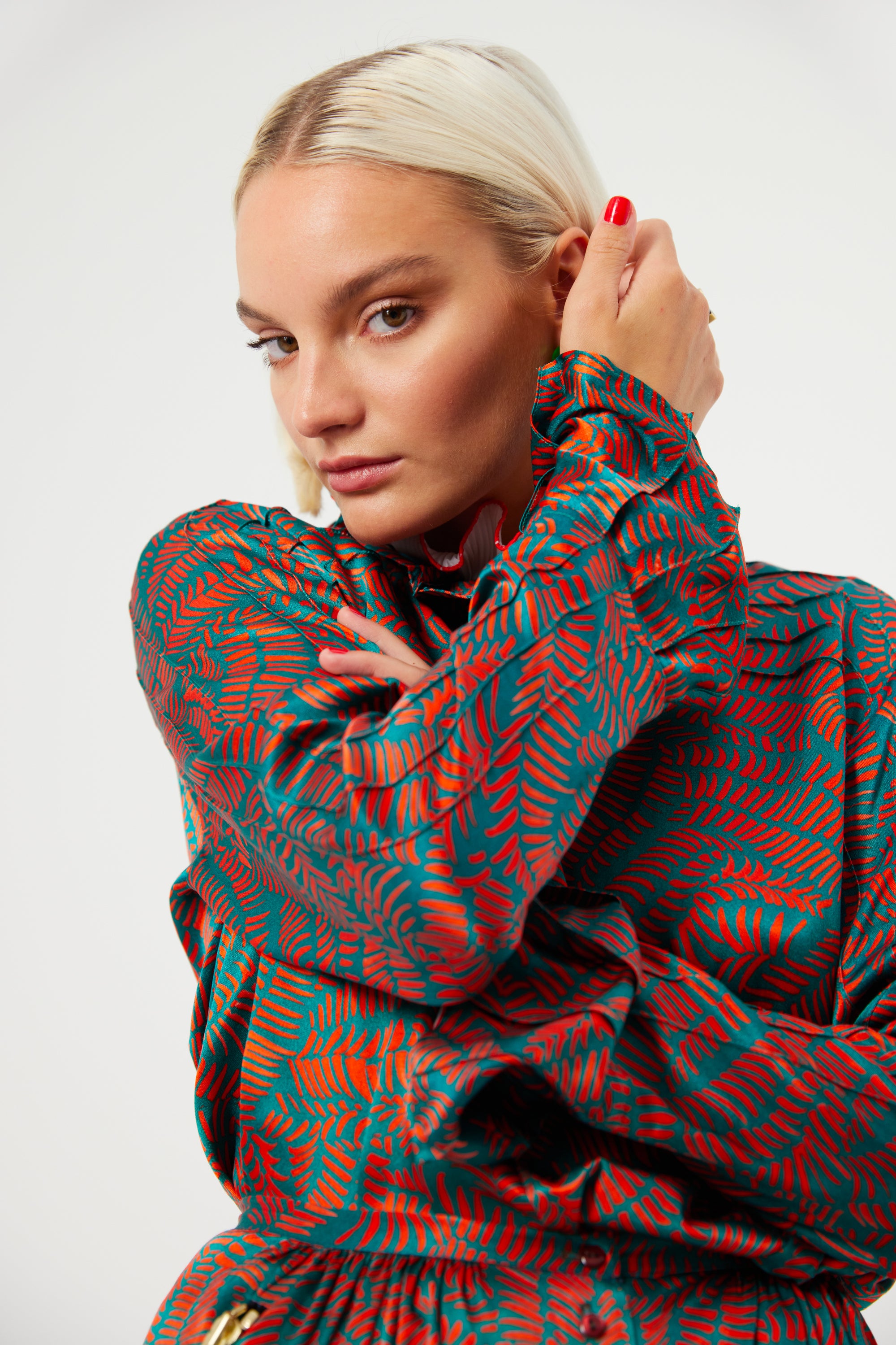 Chemise Muse en imprimé Palmera