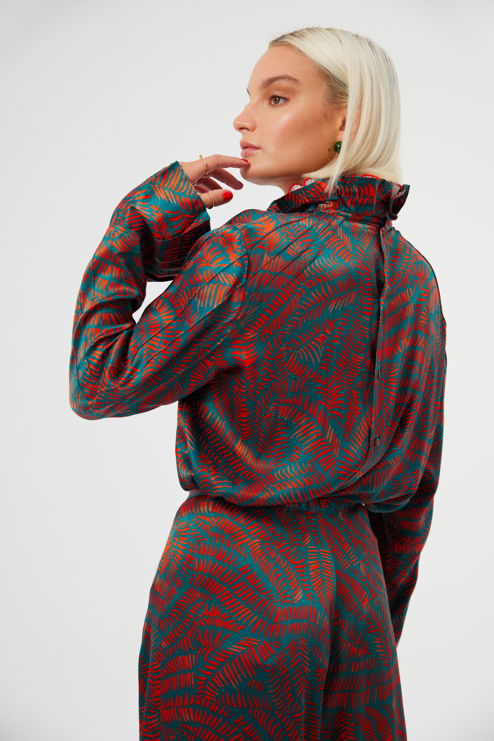 Chemise Muse en imprimé Palmera