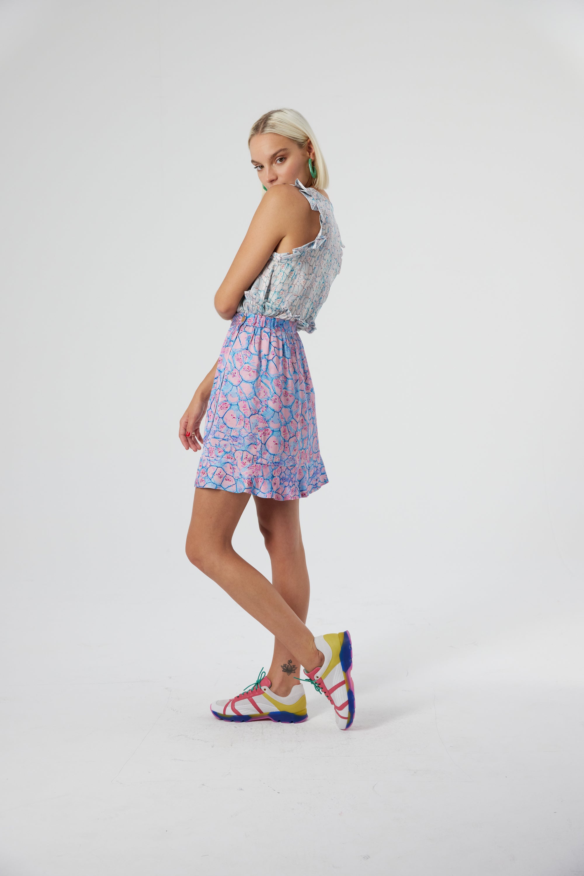 Austria skirt in Poolside print