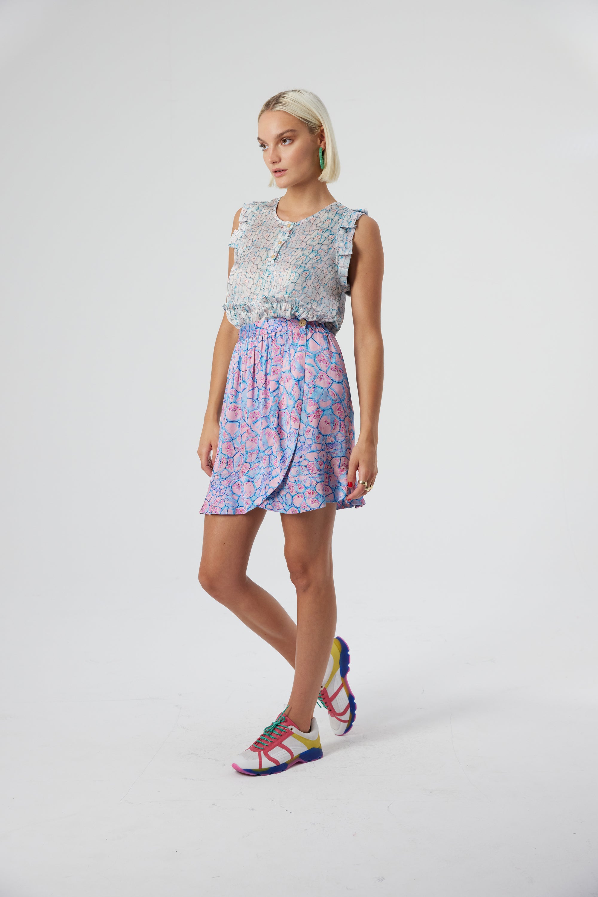 Austria skirt in Poolside print