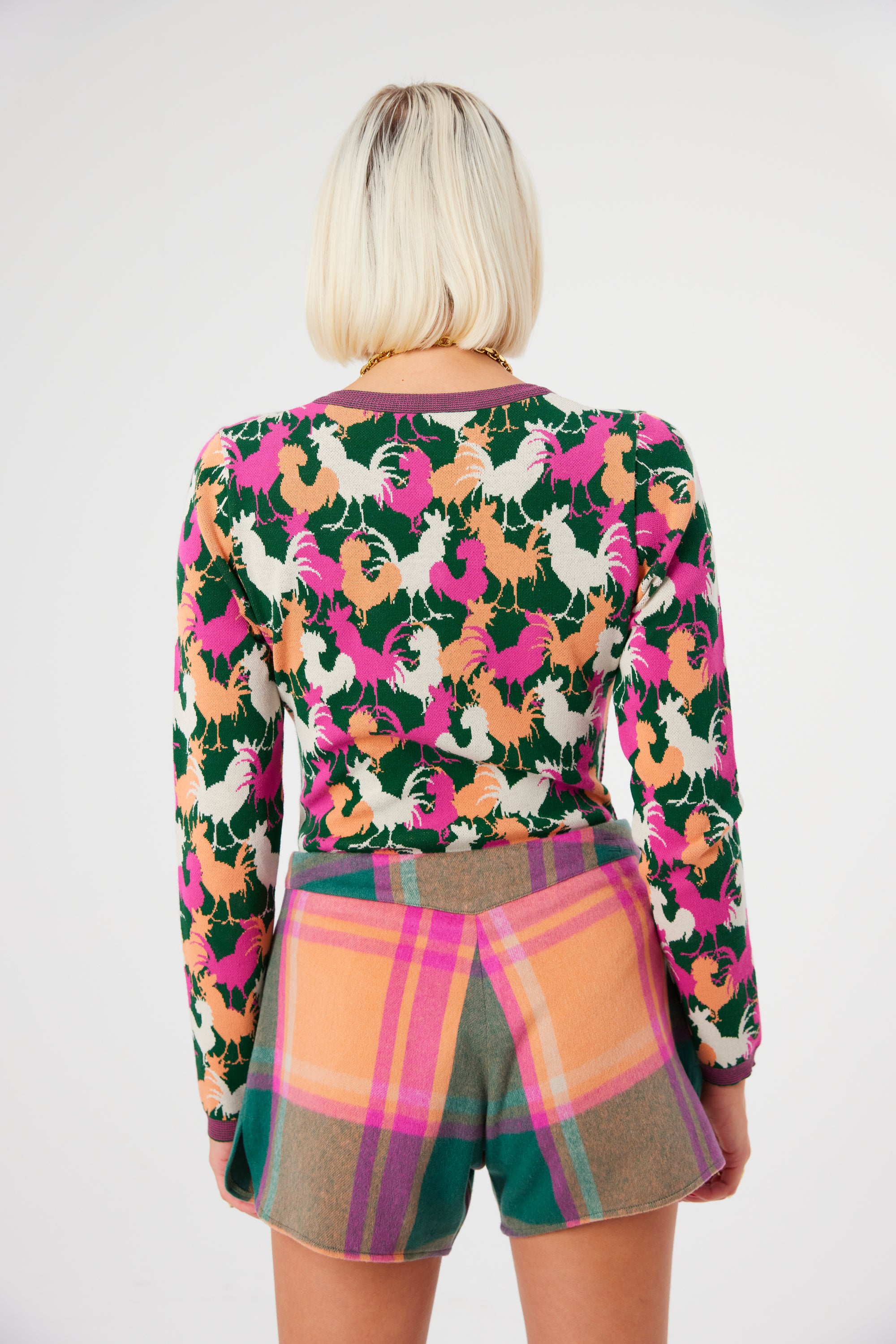 Spencer short in District Rhum cashmere