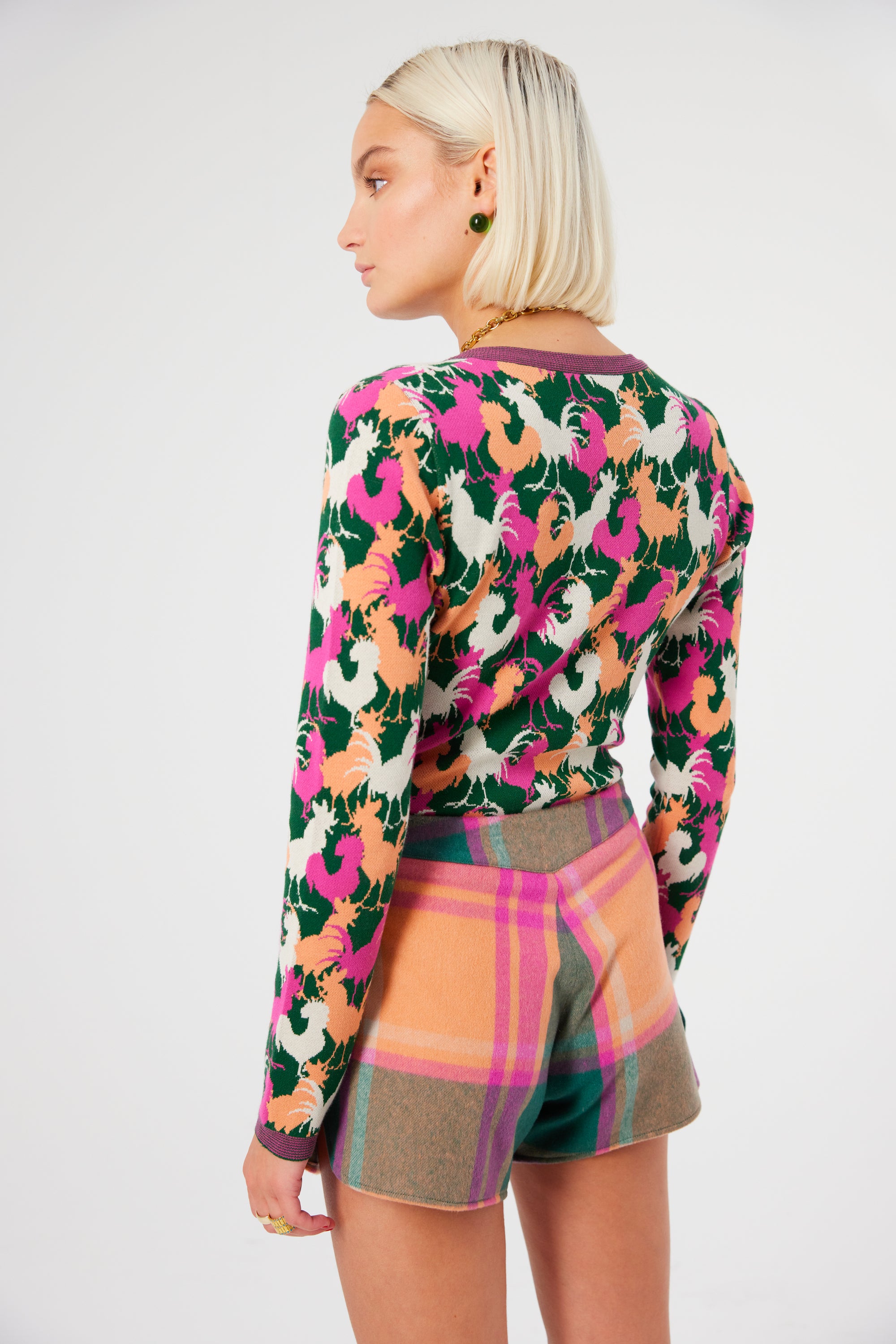 Spencer short in District Rhum cashmere