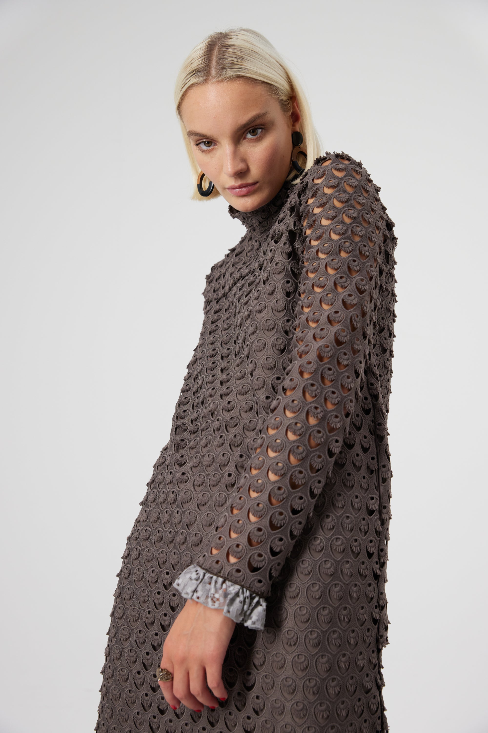 Marshall dress in Charbon lace