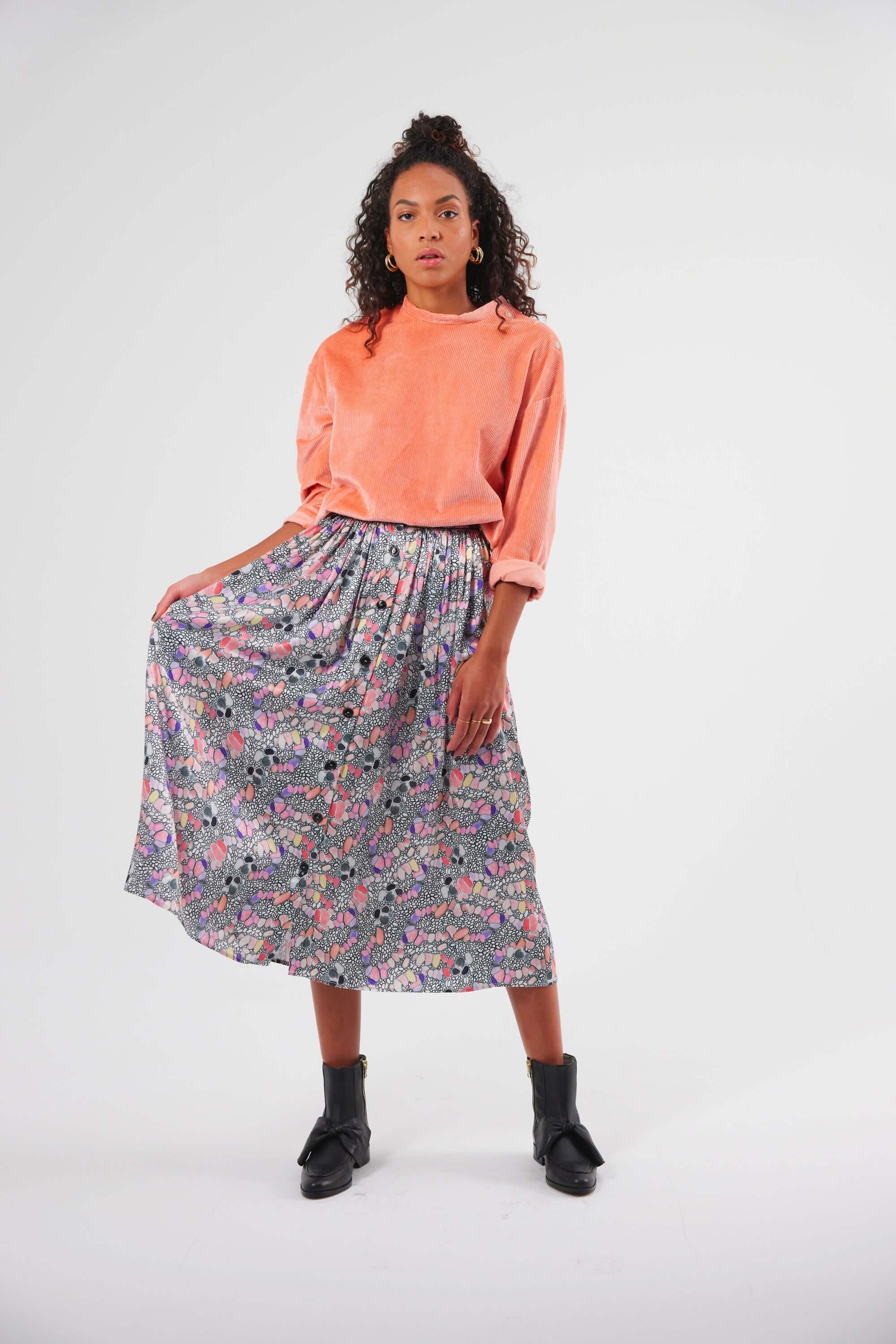 Bobbi sweater in pink Sakura | Heimstone