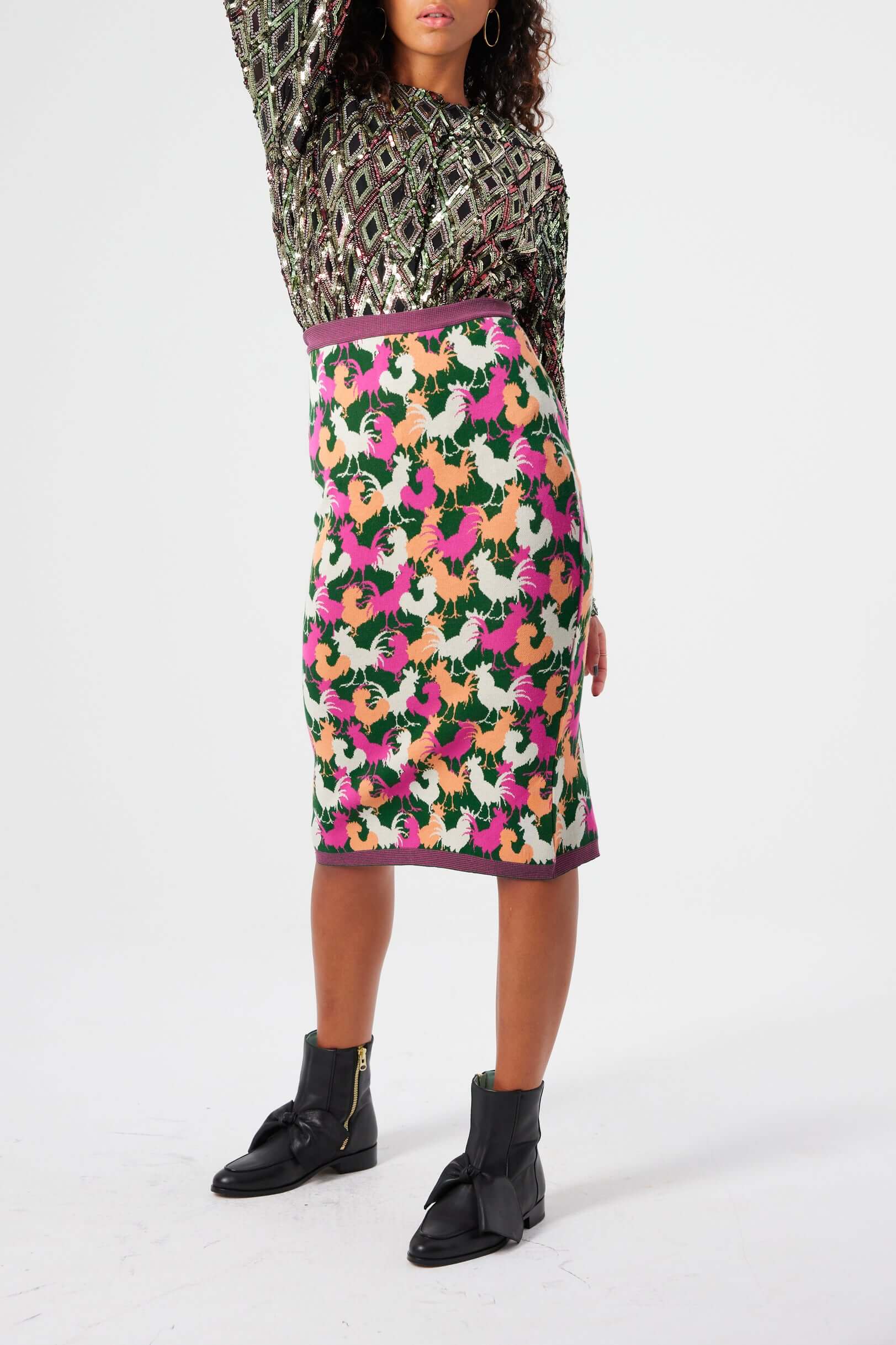 Jupe Fox en maille Coco