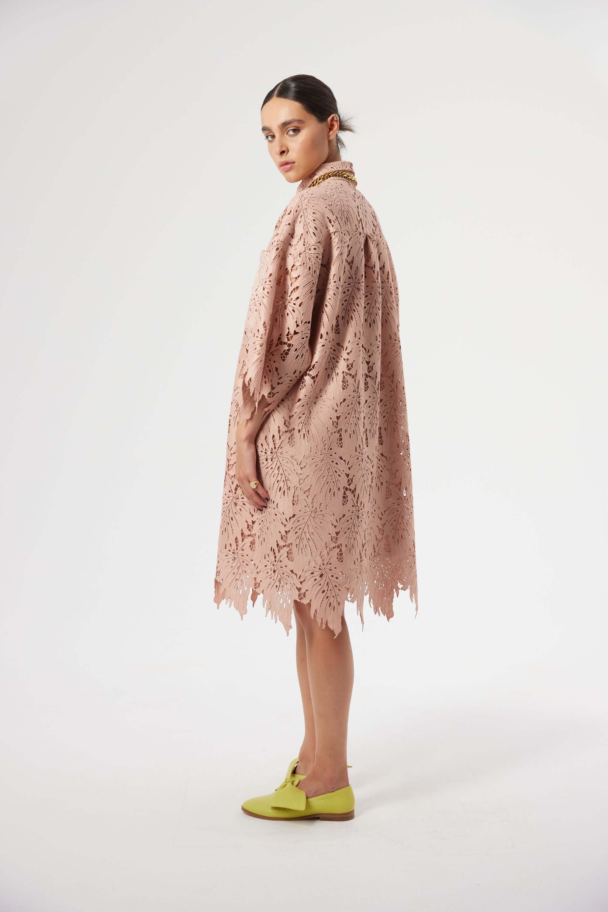 Astrée dress in Dust lace | Heimstone