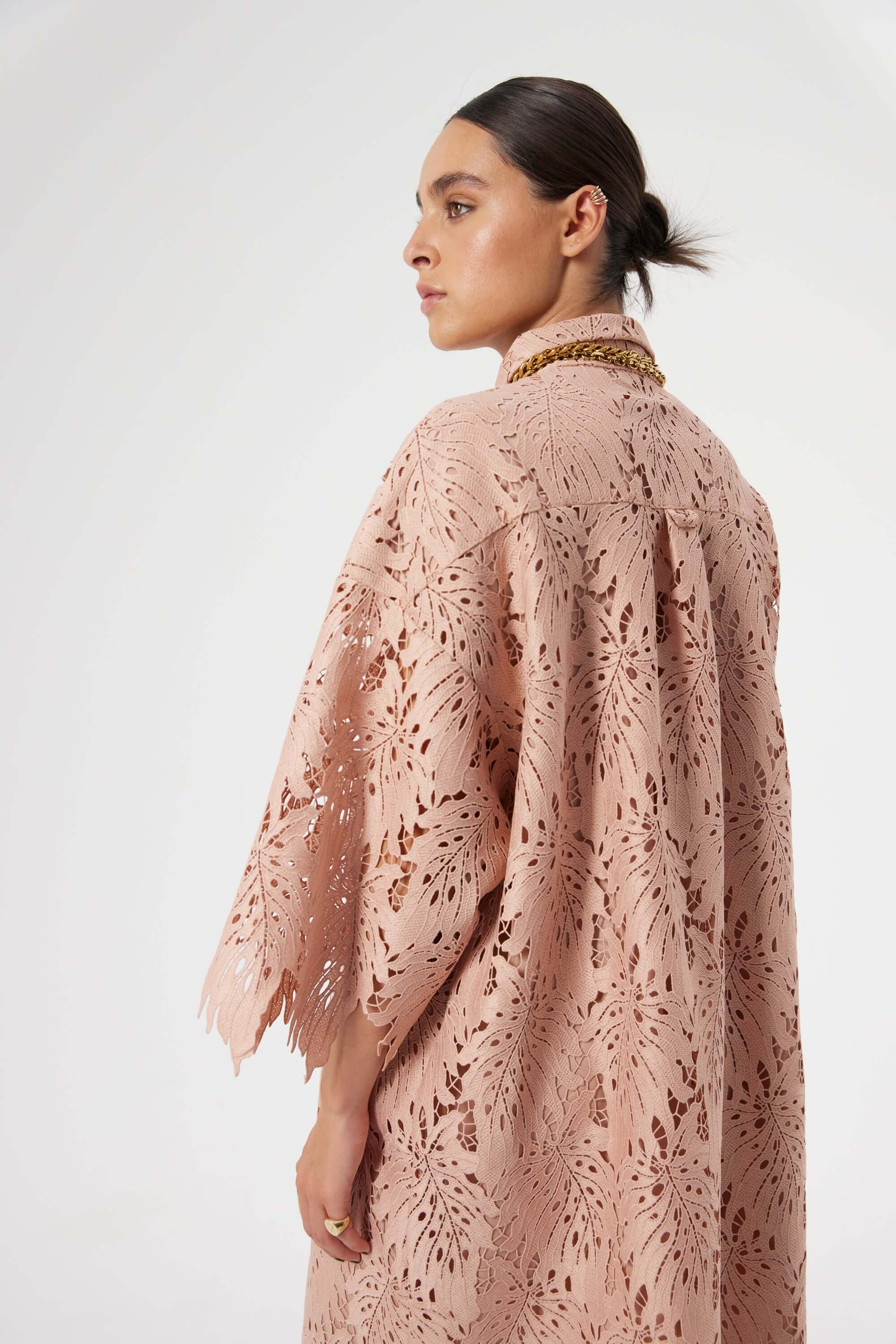 Astrée dress in Dust lace | Heimstone