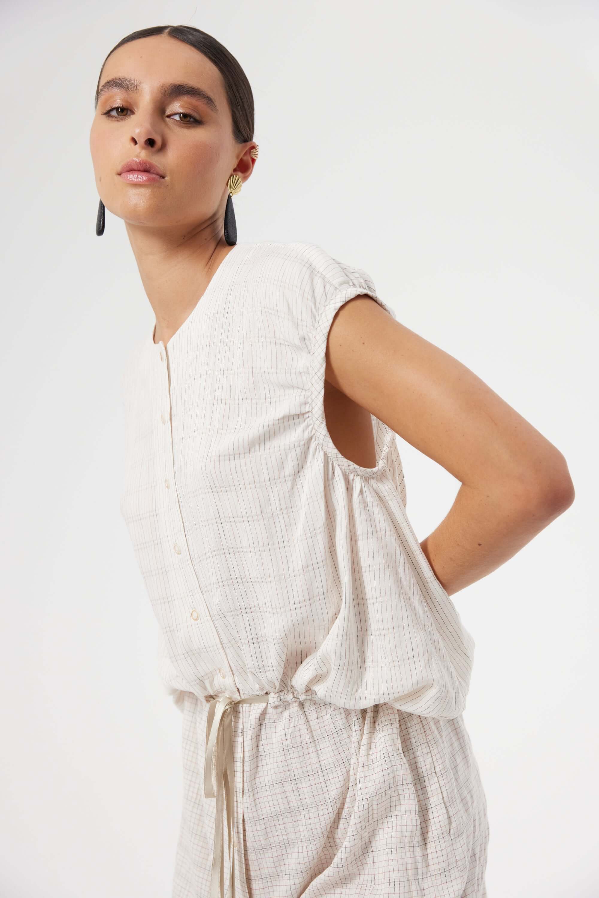 Goa jumpsuit in Blues weave | Heimstone