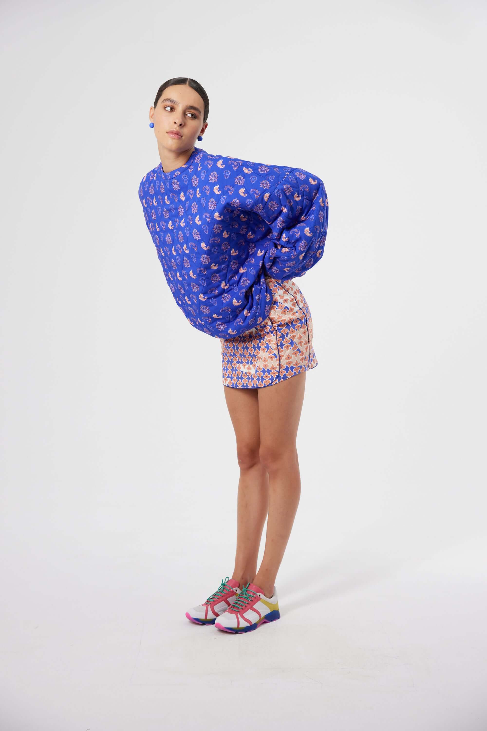 Nursery skirt in Mosaic print