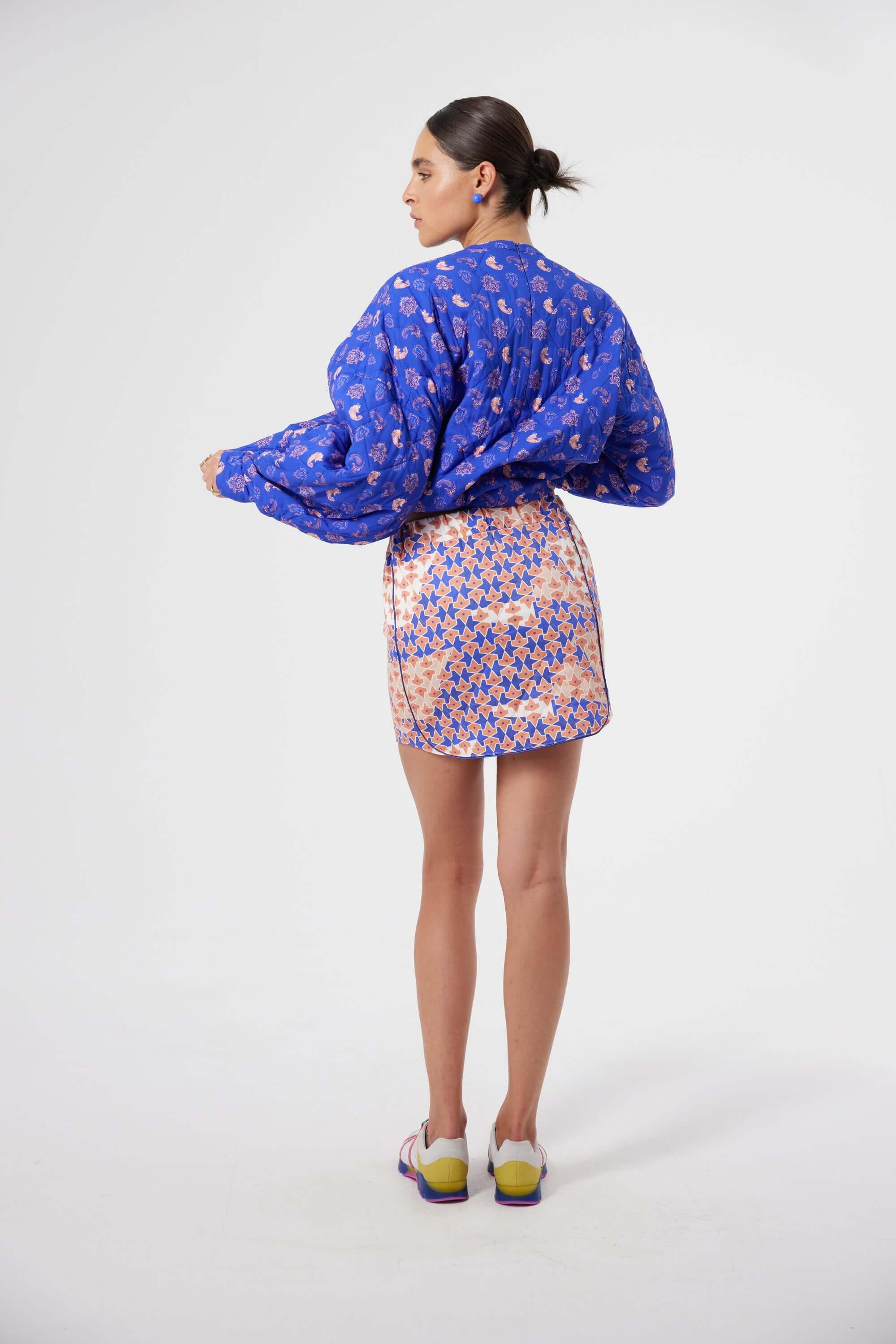 Nursery skirt in Mosaic print