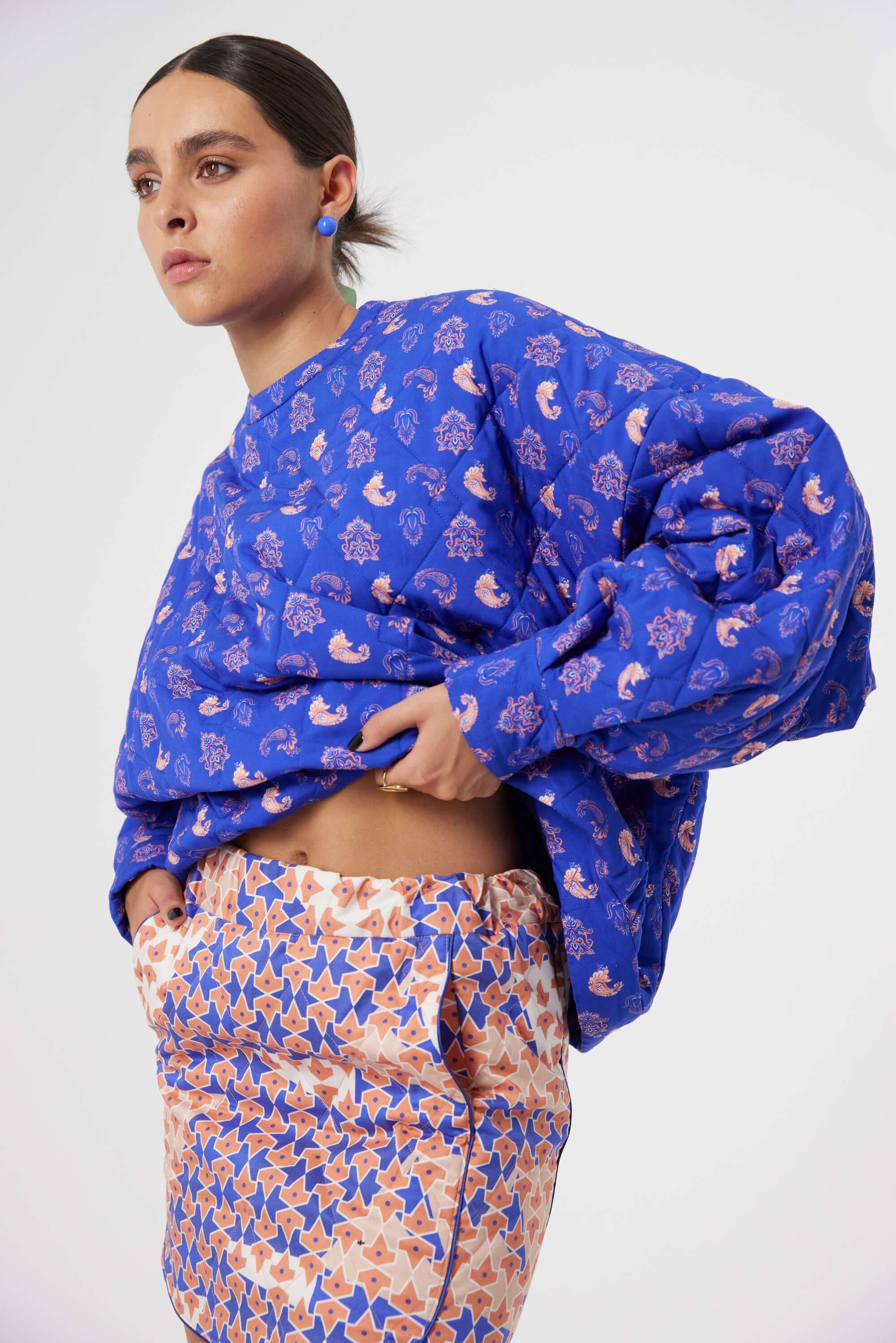 Nursery skirt in Mosaic print