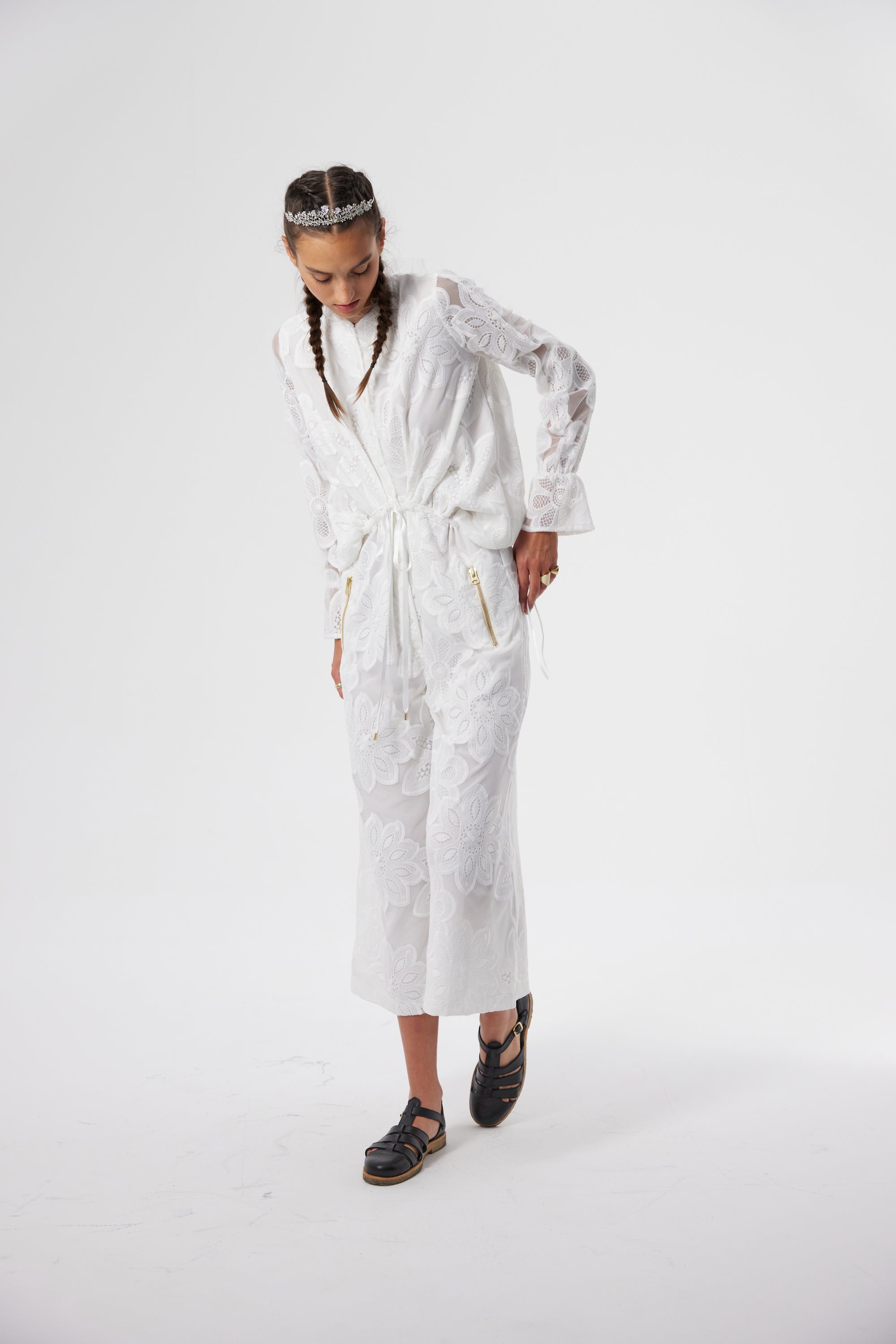 Gil jumpsuit in Fantasy embroidery