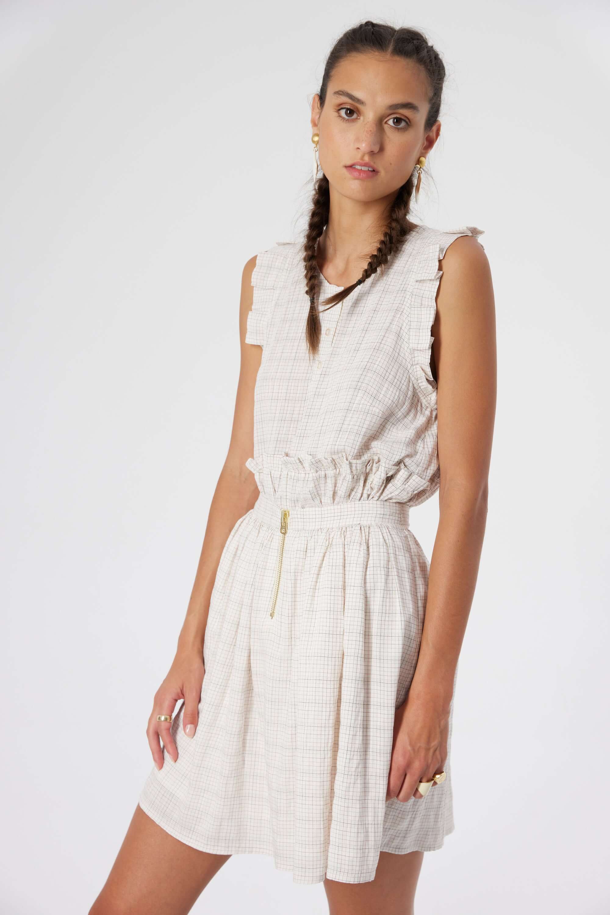 Kaya blouse in Blues weave | Heimstone