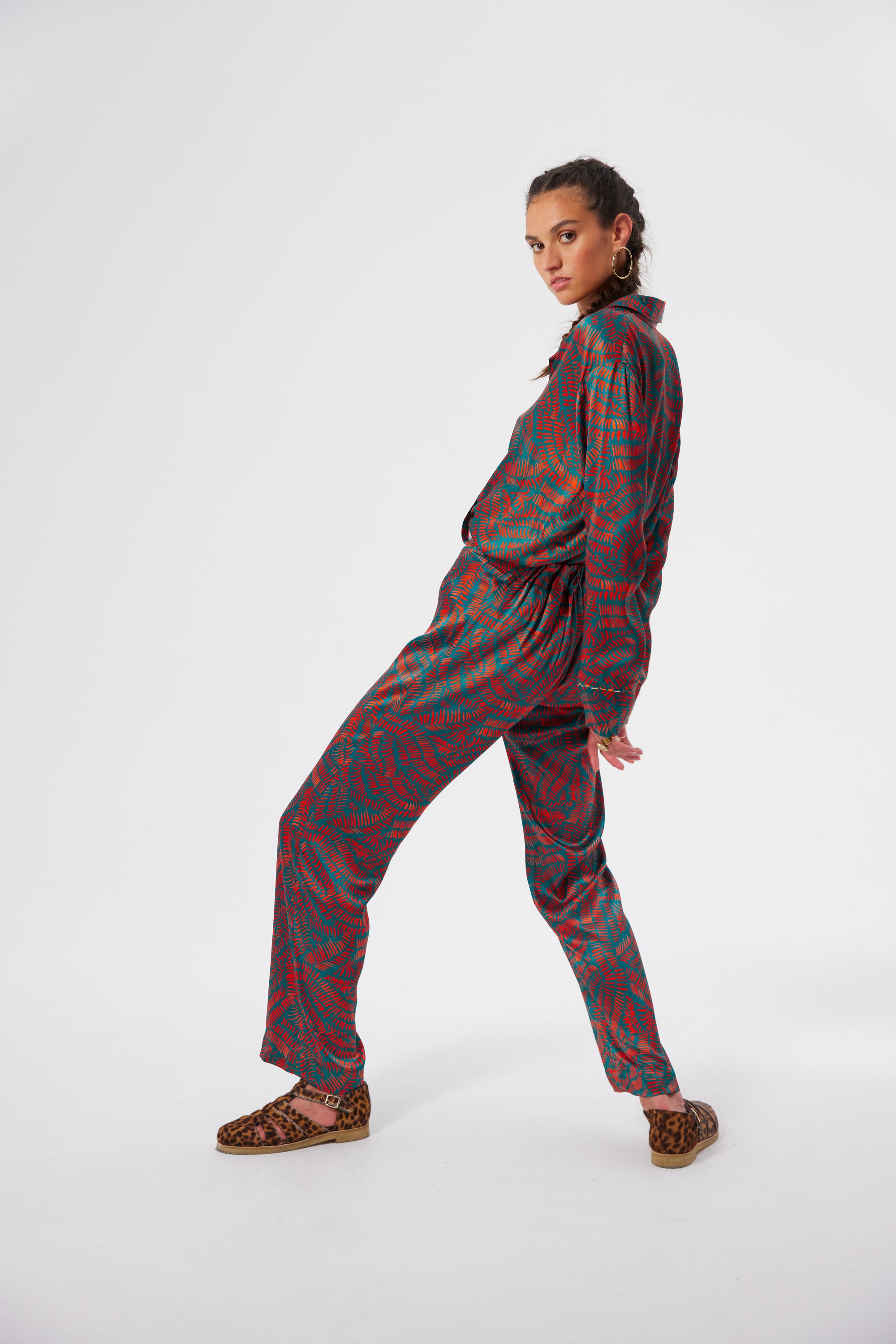 Pyjama Ulysse in Palmera print set