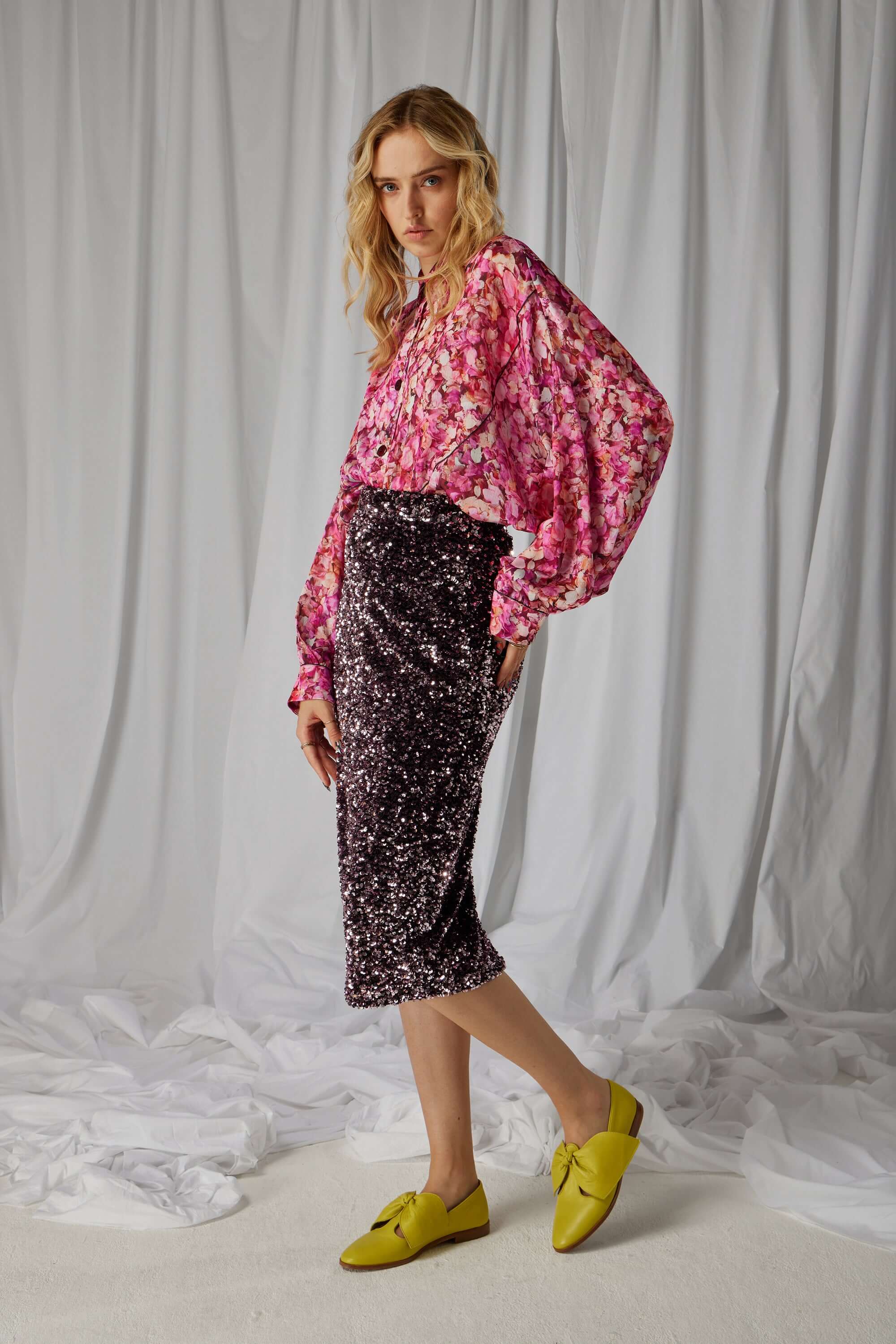 Jupe Fox en sequins Constellations