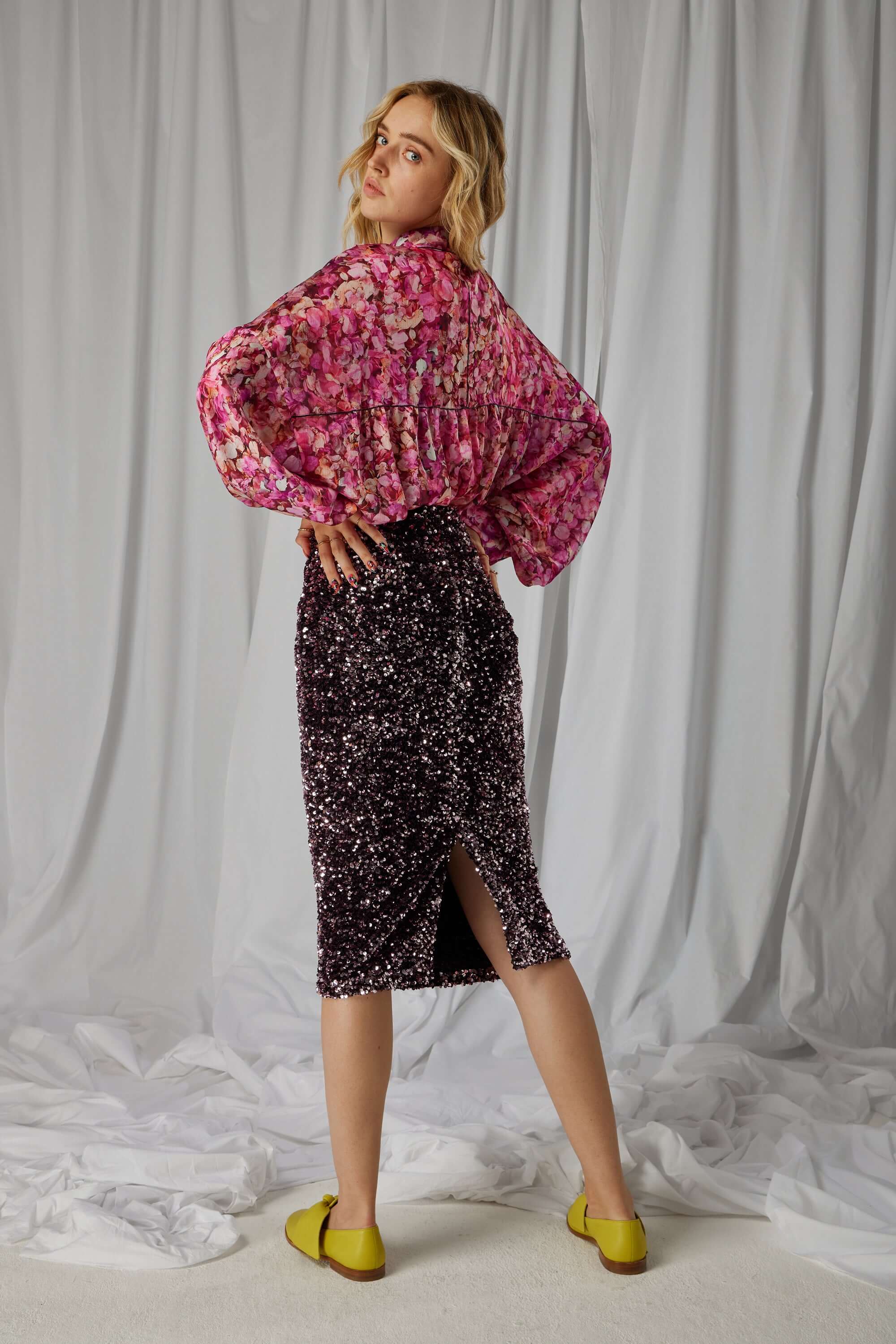 Jupe Fox en sequins Constellations