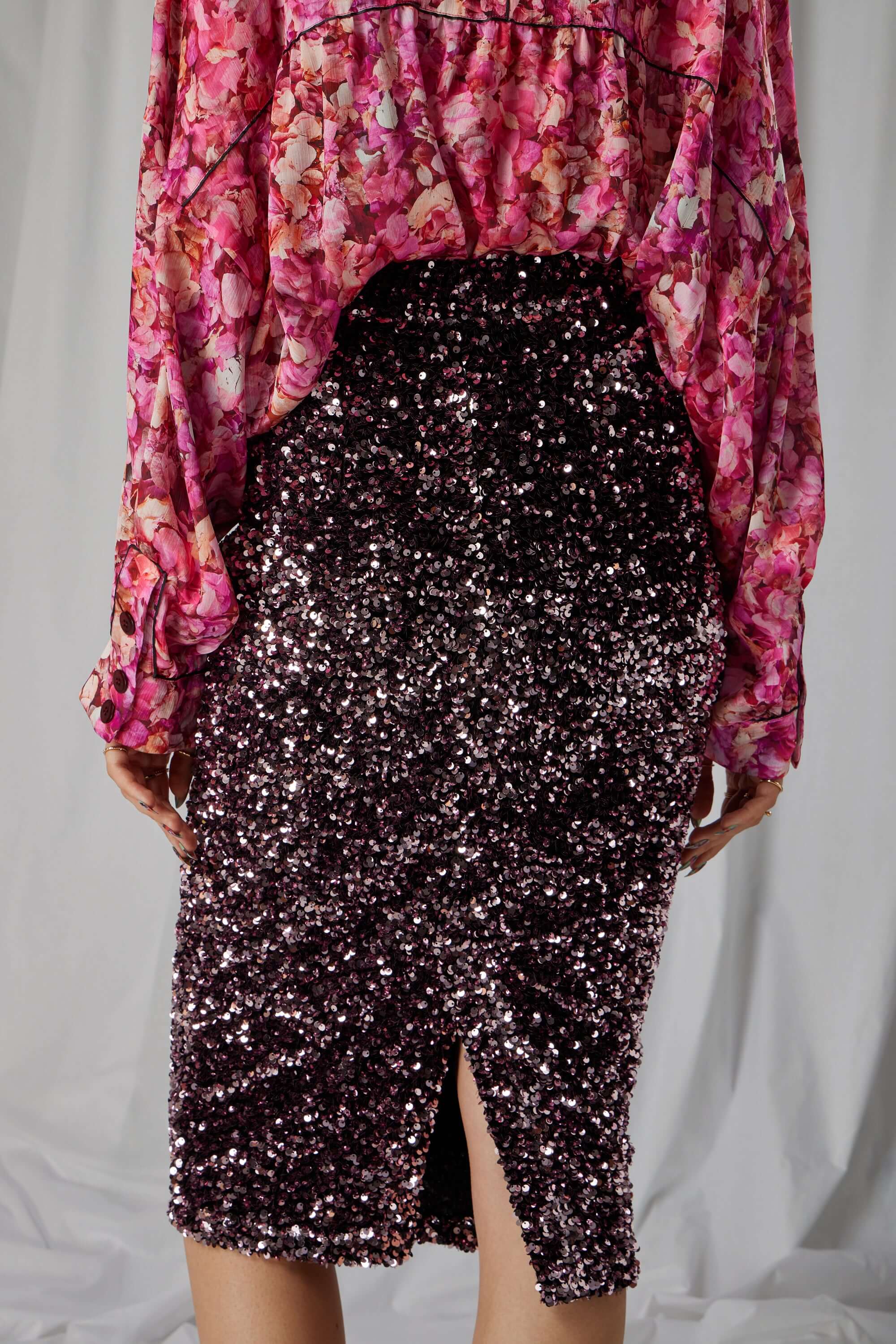 Jupe Fox en sequins Constellations