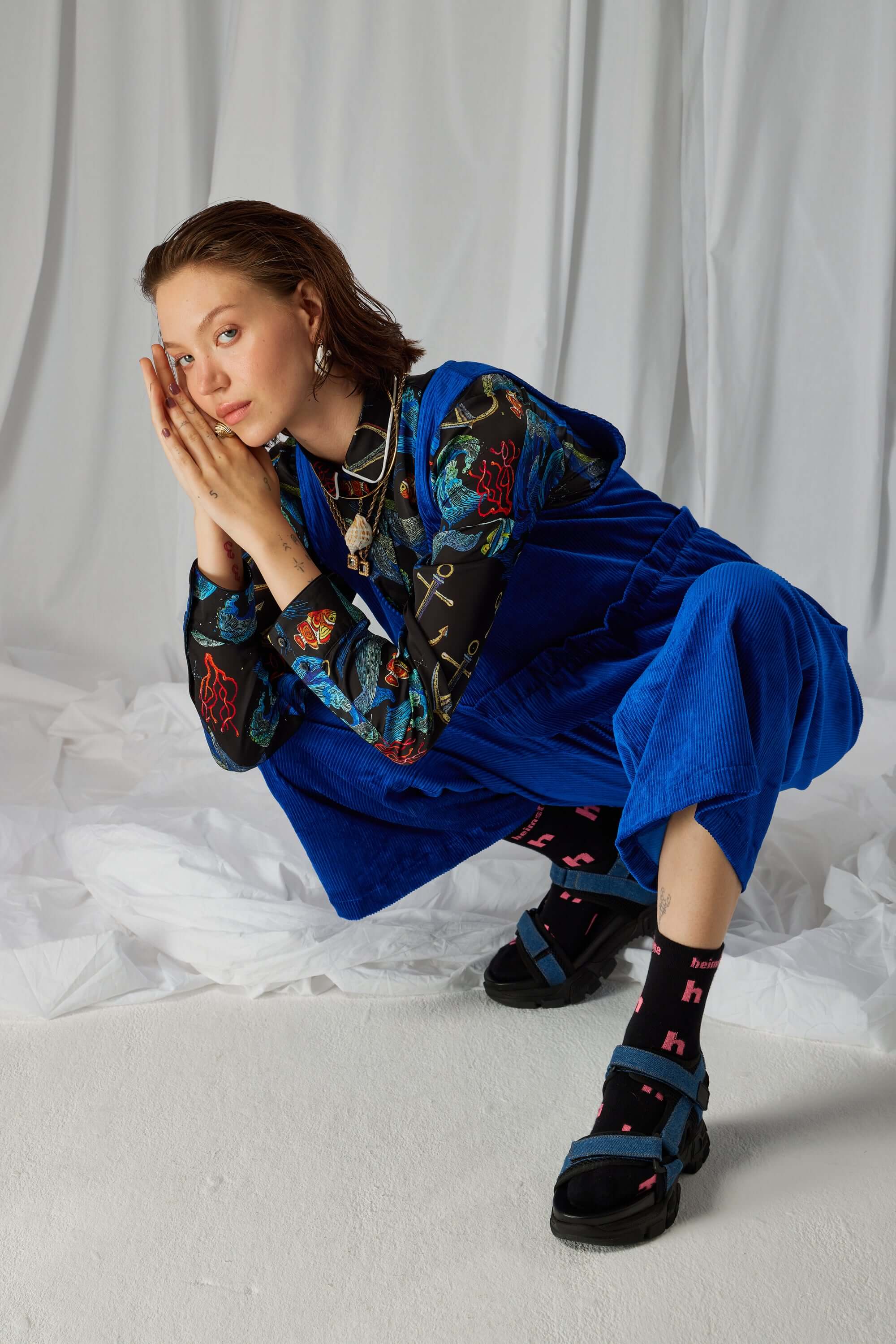 Dori shirt in Storm print