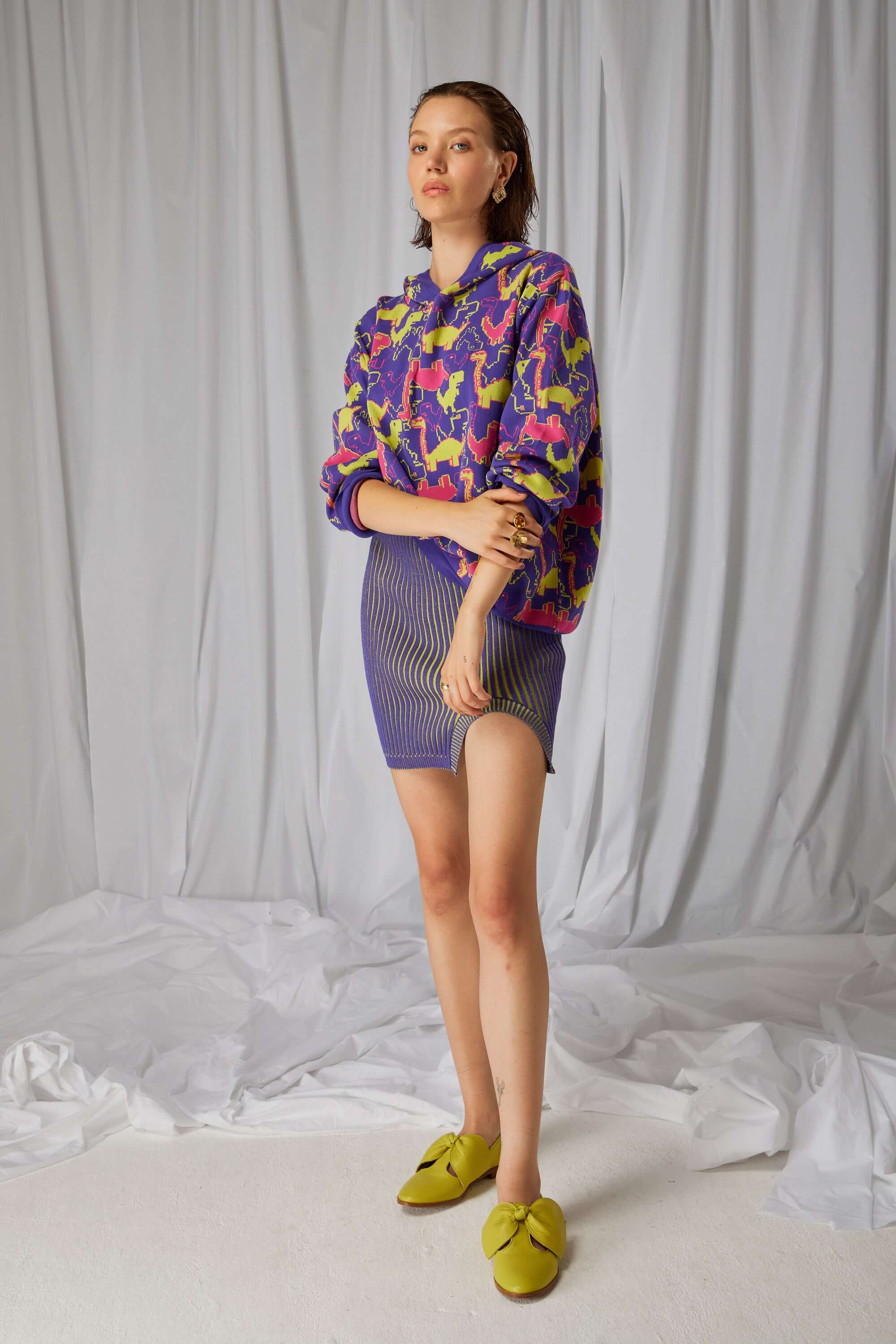 Drew sweater in Xray knit