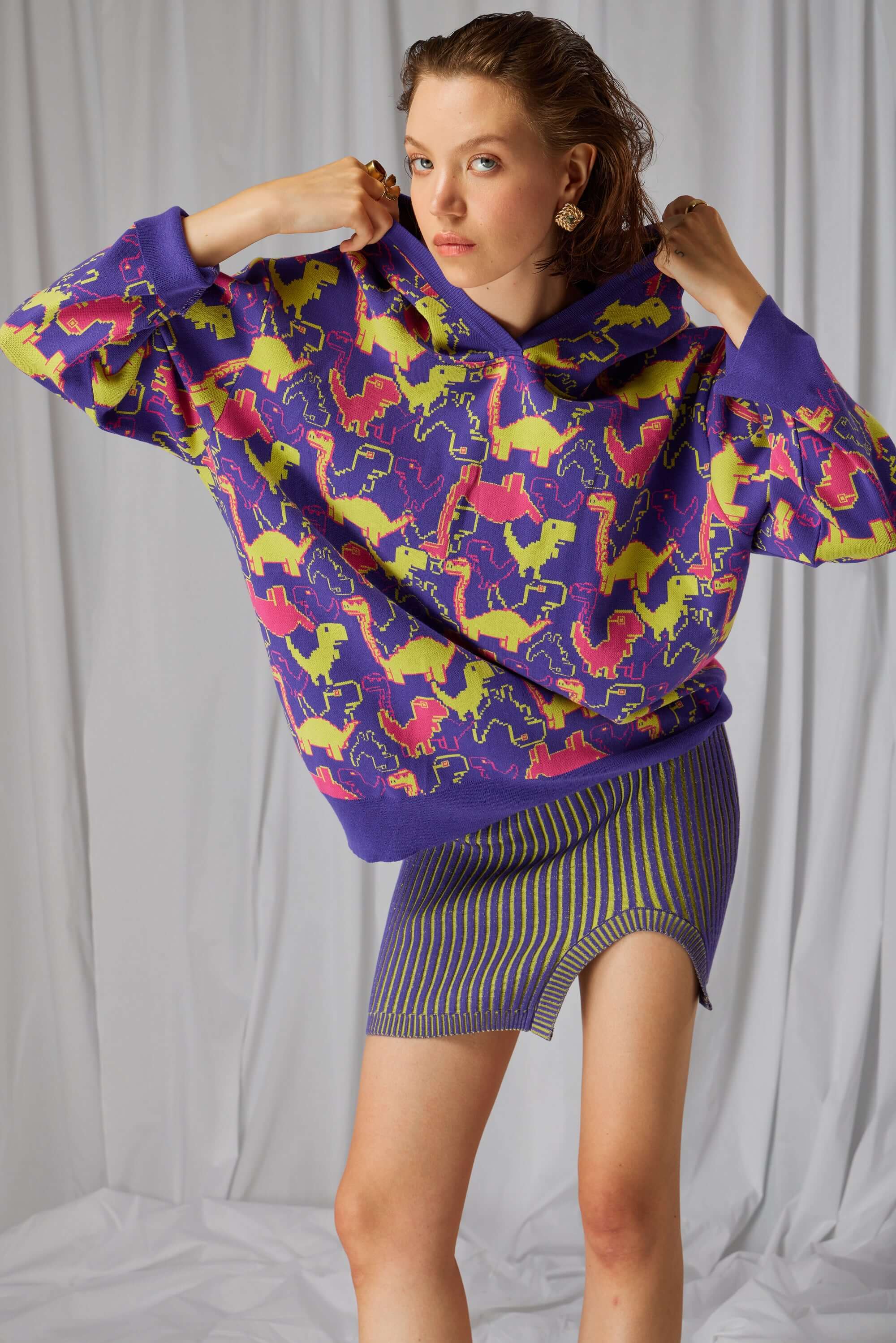 Drew sweater in Xray knit