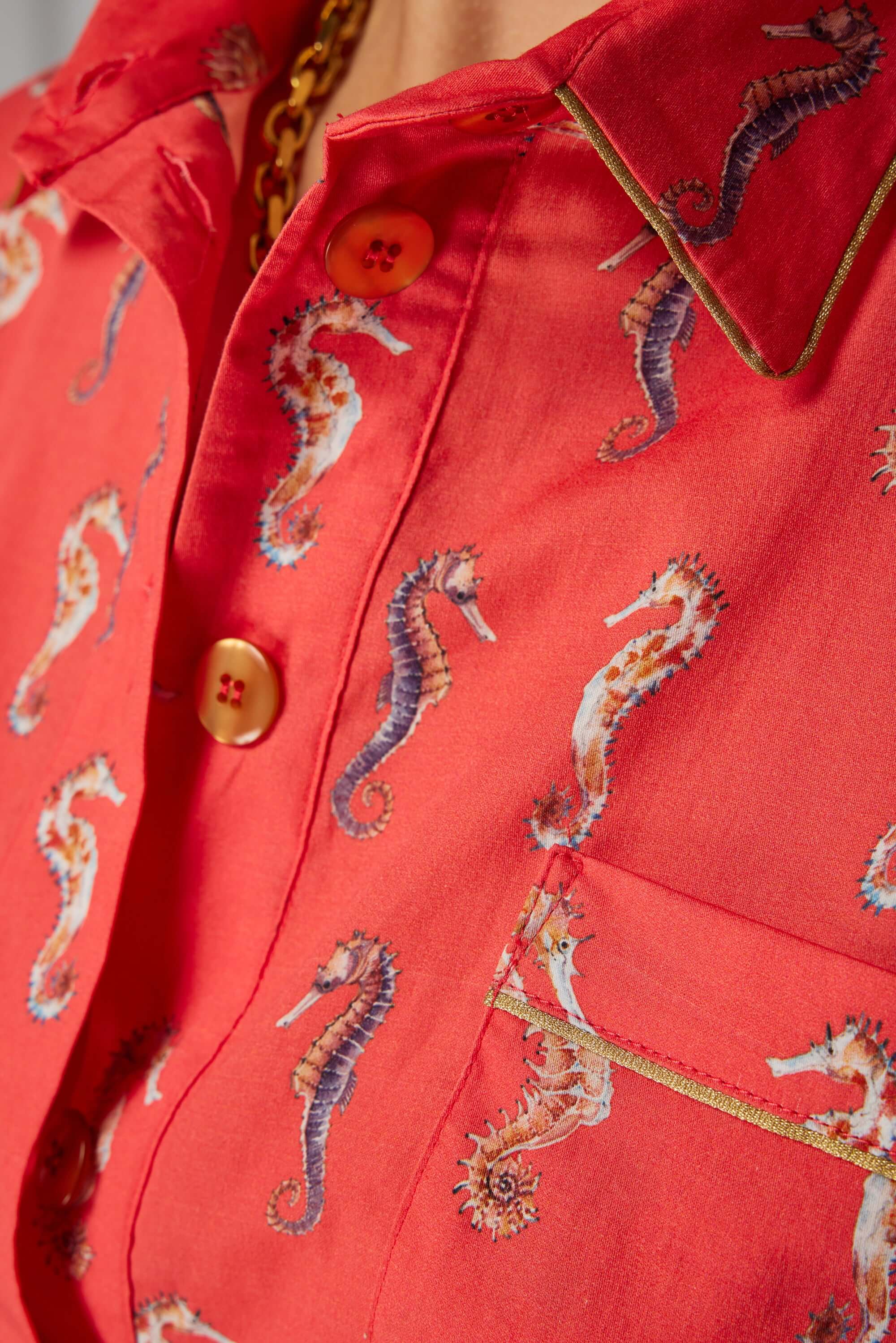 Chemise Astrée en imprimé Gravure