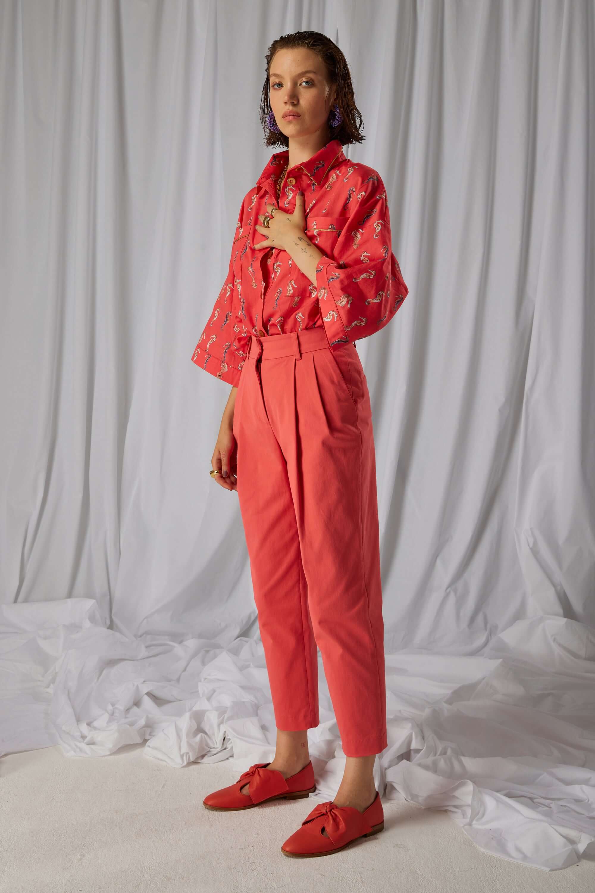 Chemise Astrée en imprimé Gravure