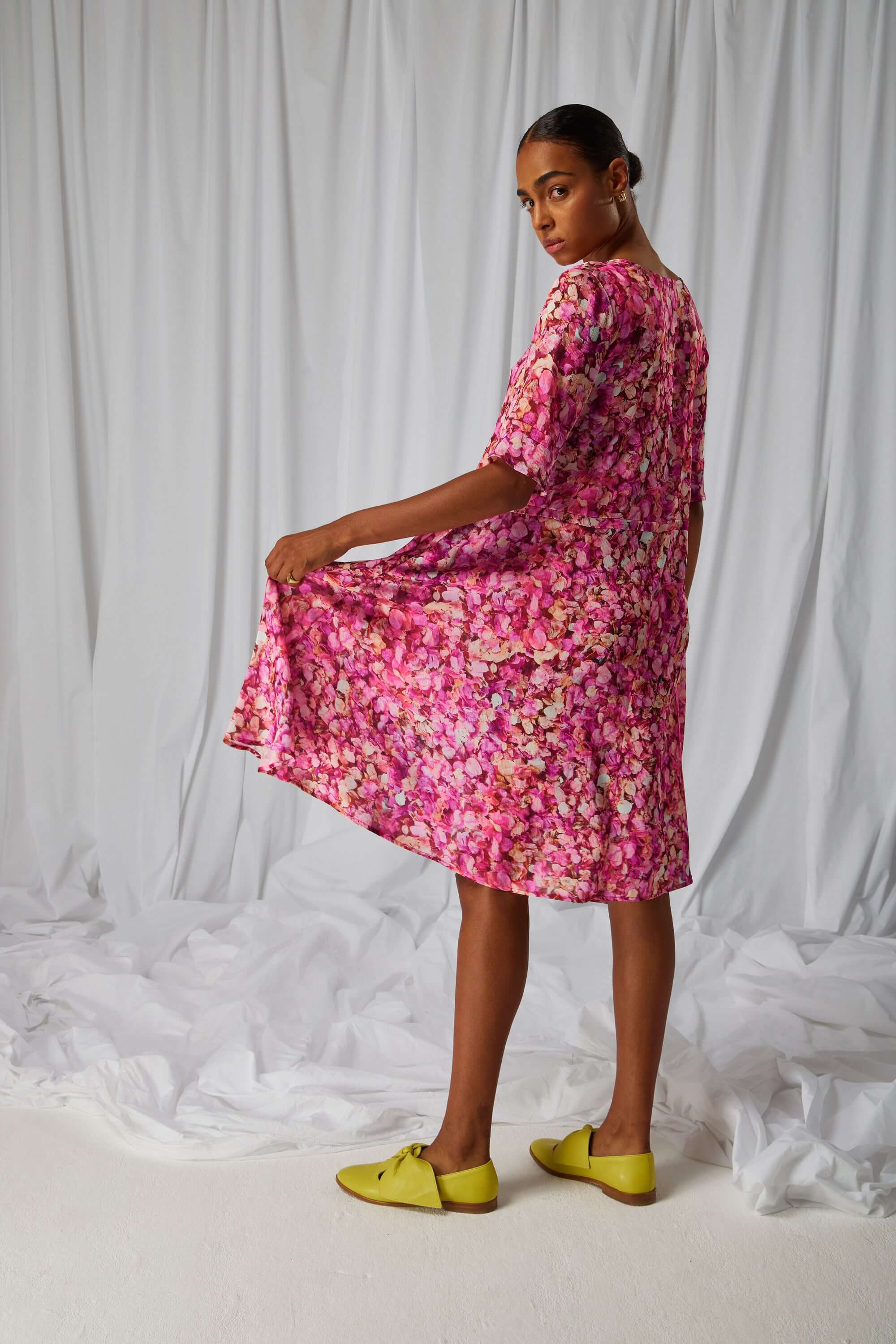 Java dress in Cabaret print